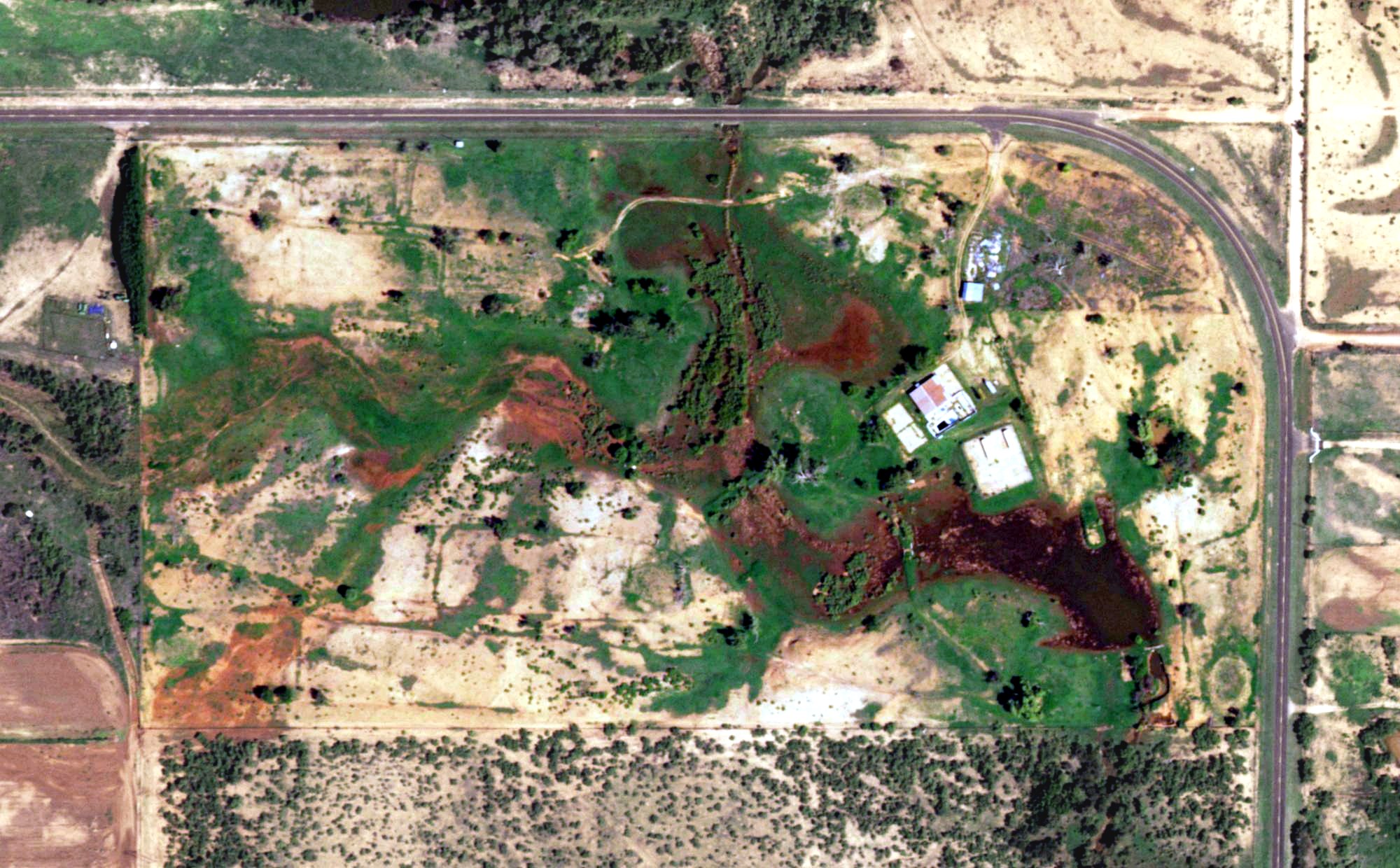 Aerial view of Paducah Golf Club, TX