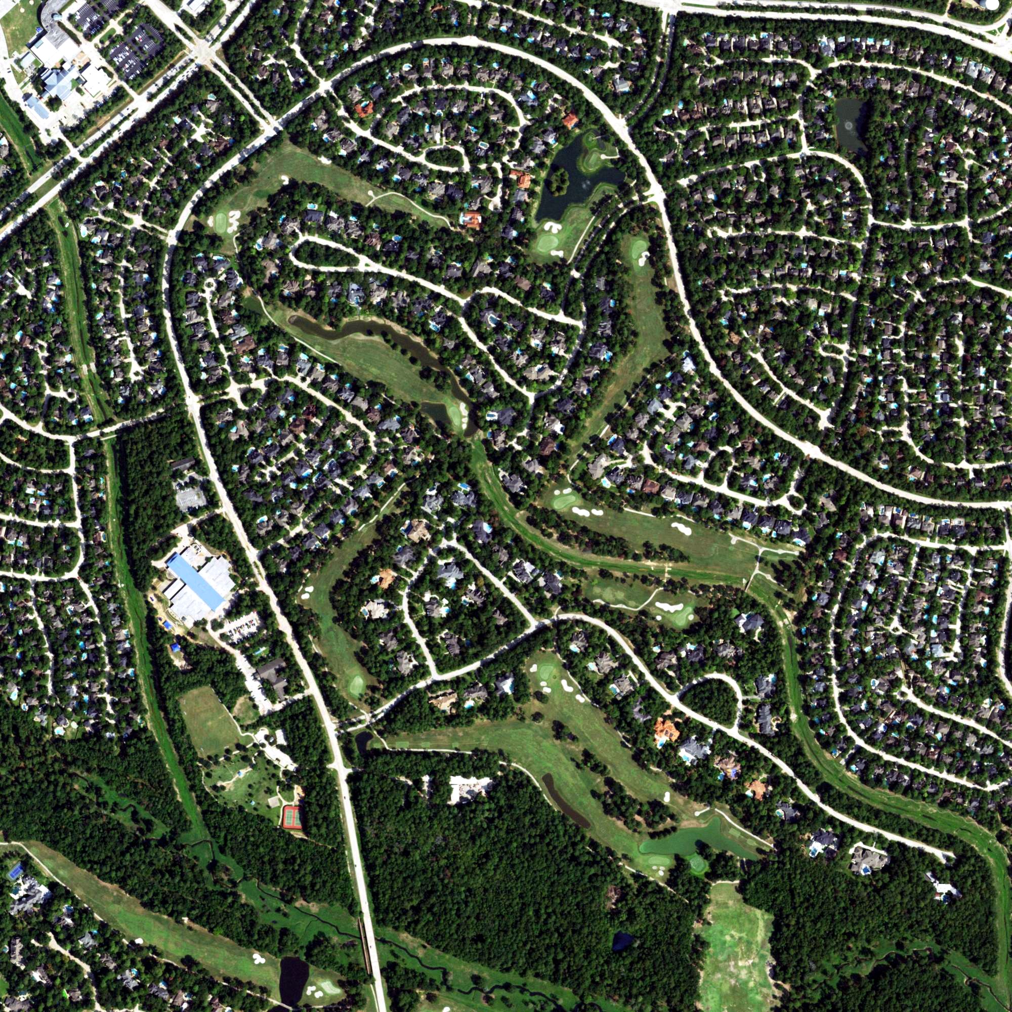 Aerial view of Palmer Course - Deacon nine, TX