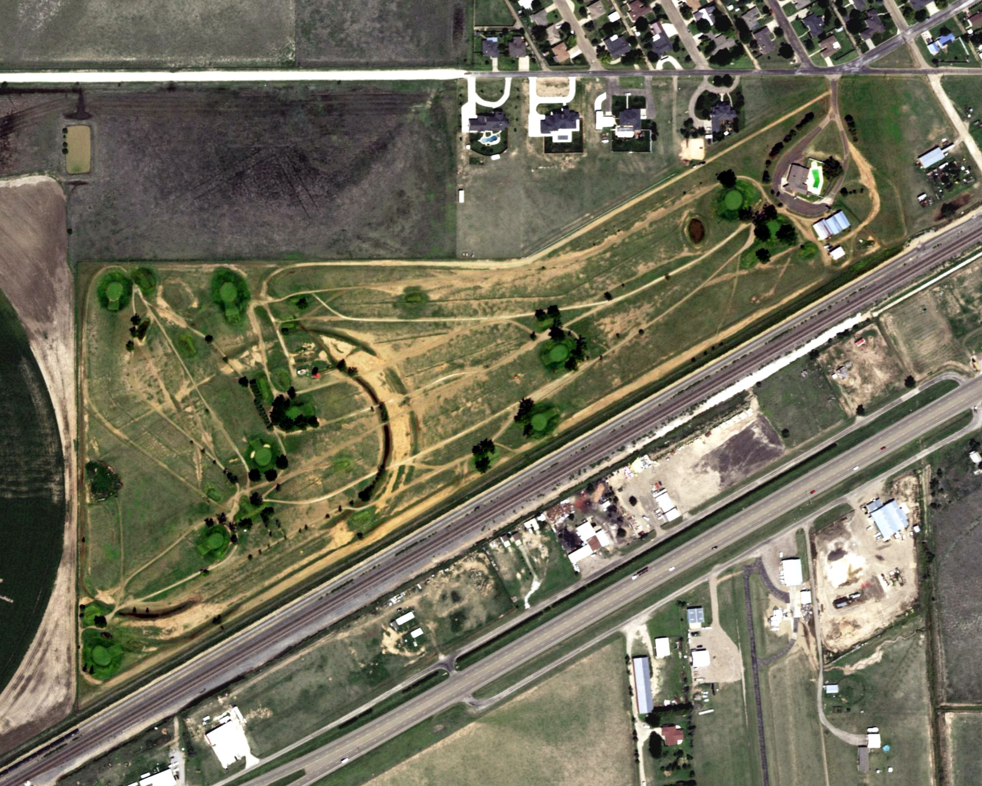 Aerial view of Panhandle Country Club, TX