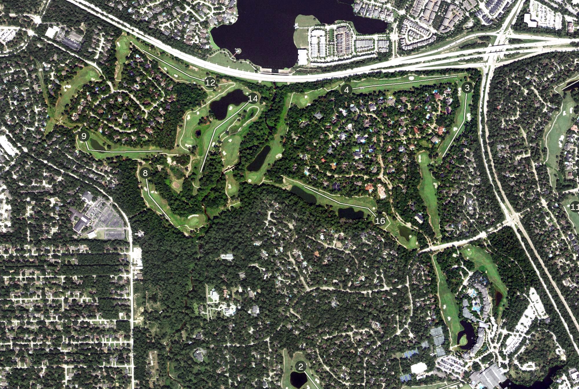 Aerial view of Panther Trail, TX
