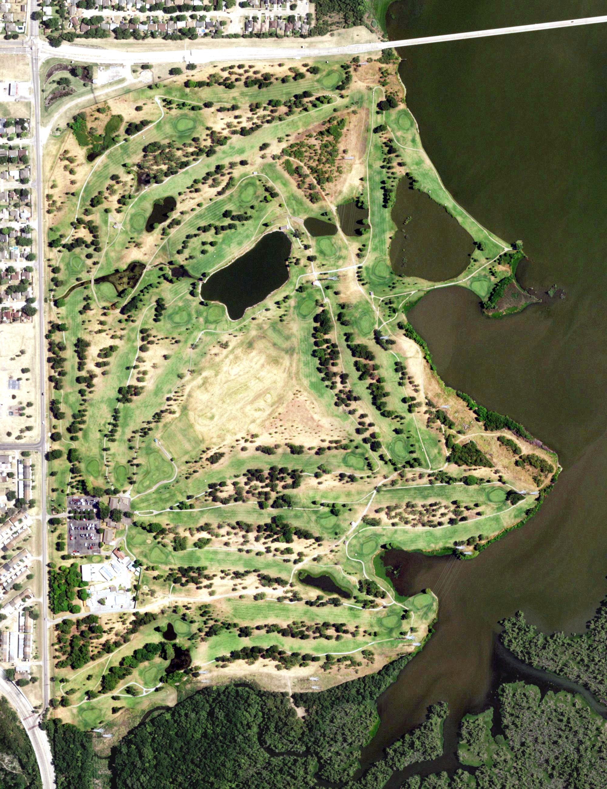 Aerial view of Prairie Lakes Golf Course, TX
