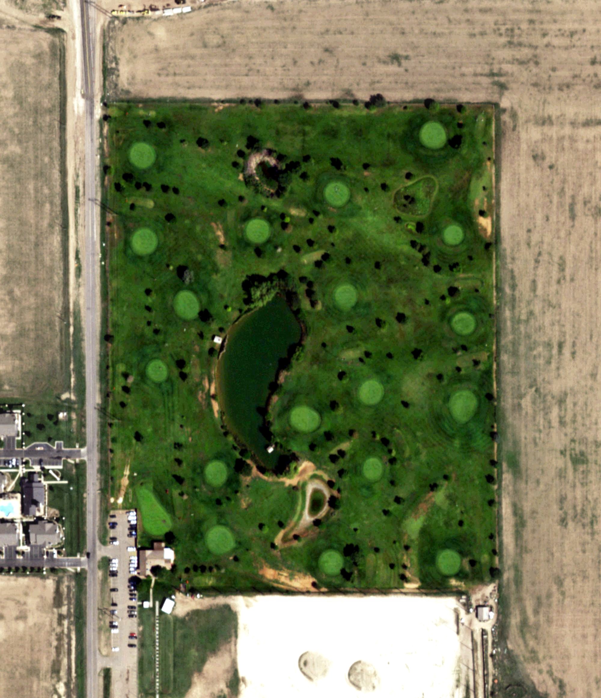 Aerial view of Preston West Golf Course, TX