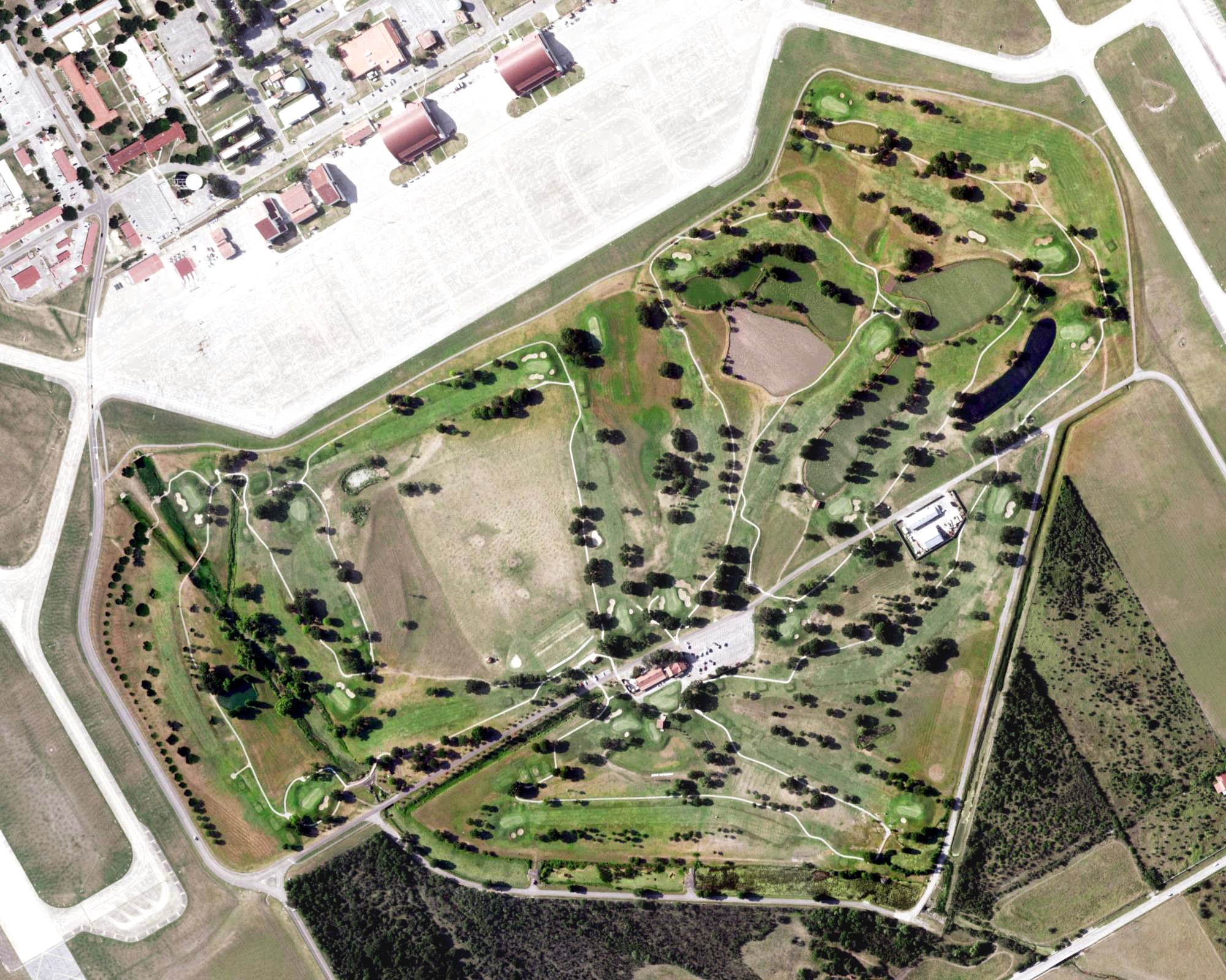 Aerial view of Randolph Oaks, TX