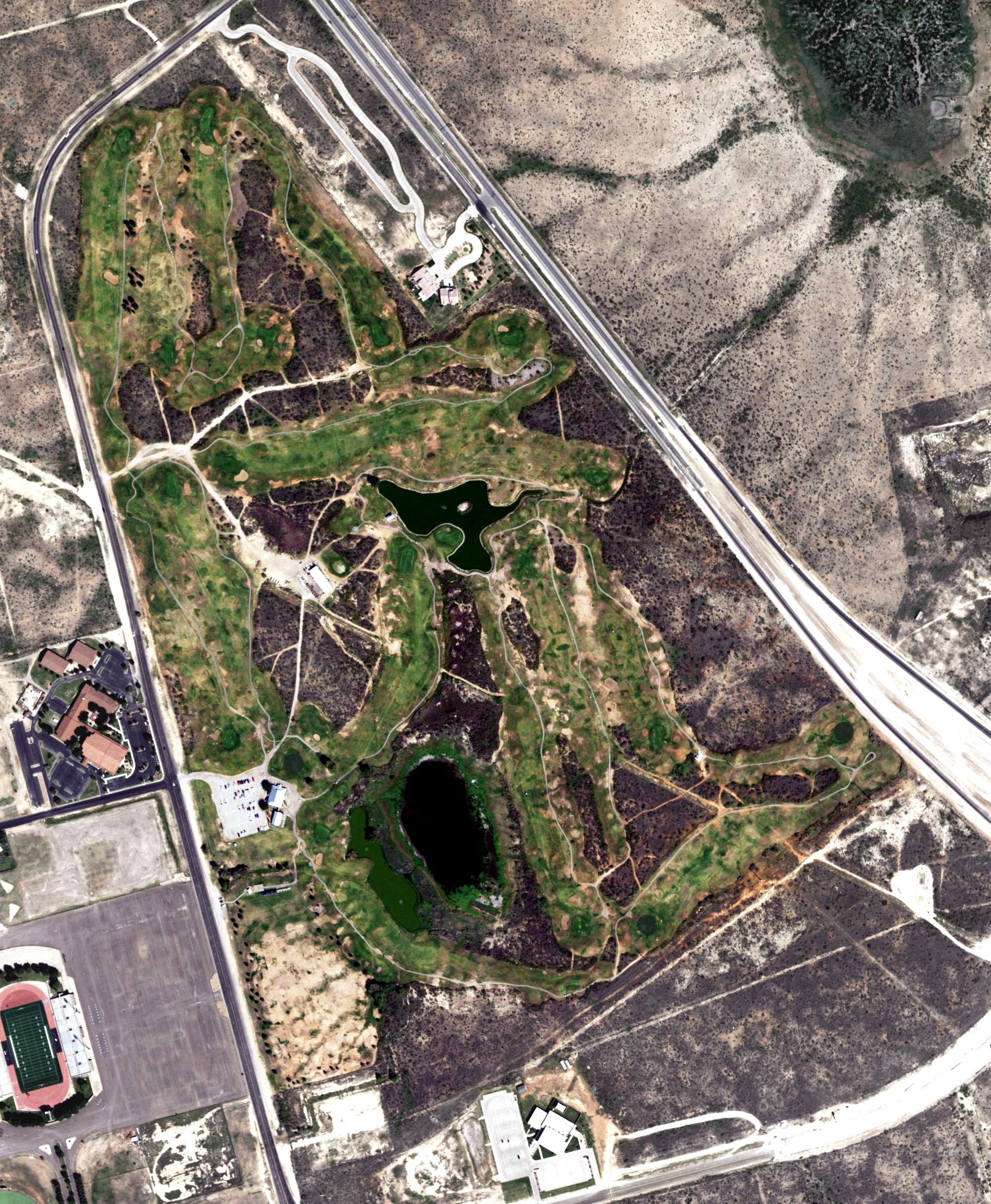 Aerial view of Ratliff Ranch Golf Links, TX