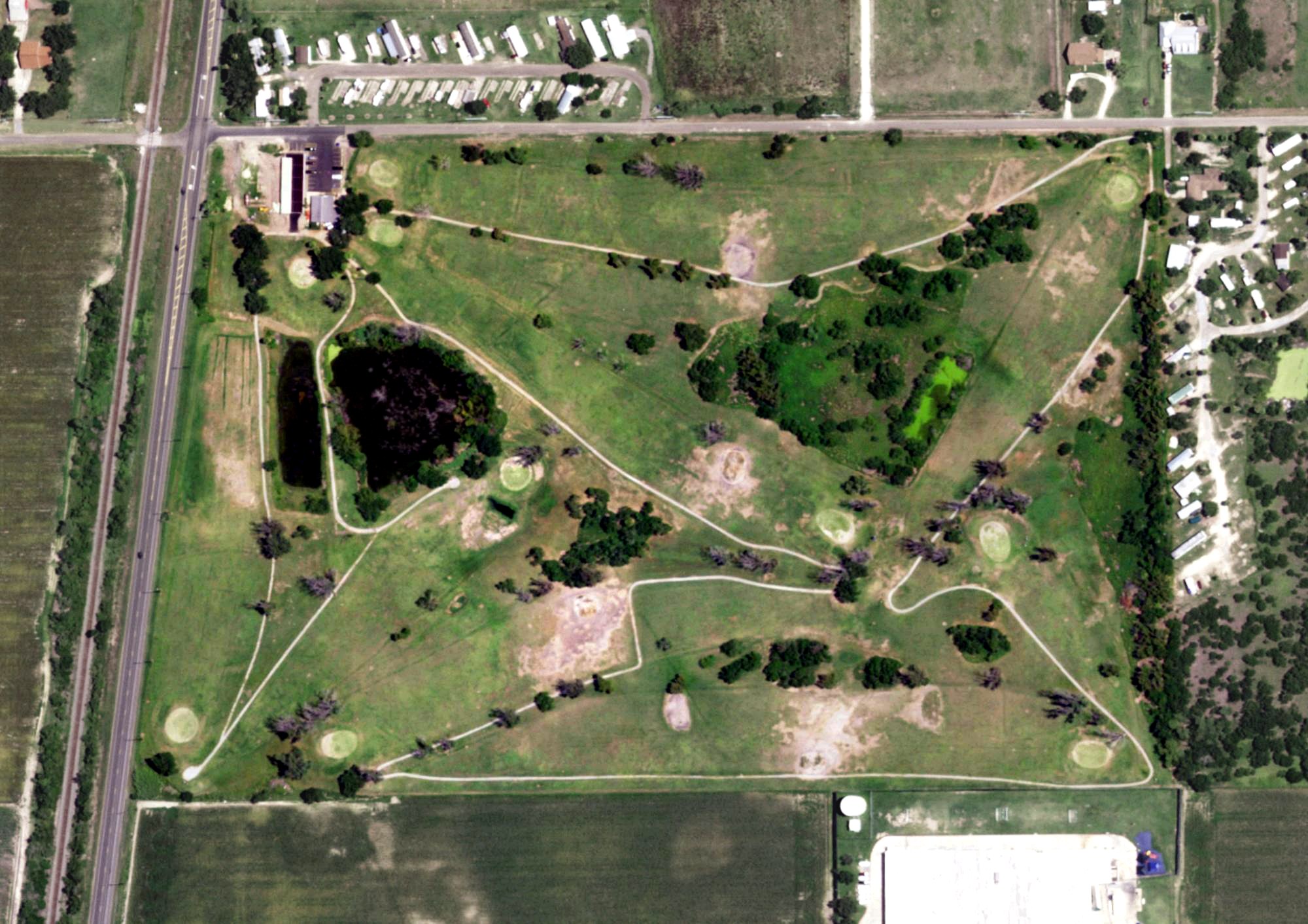 Aerial view of Raymondville Golf Course, TX