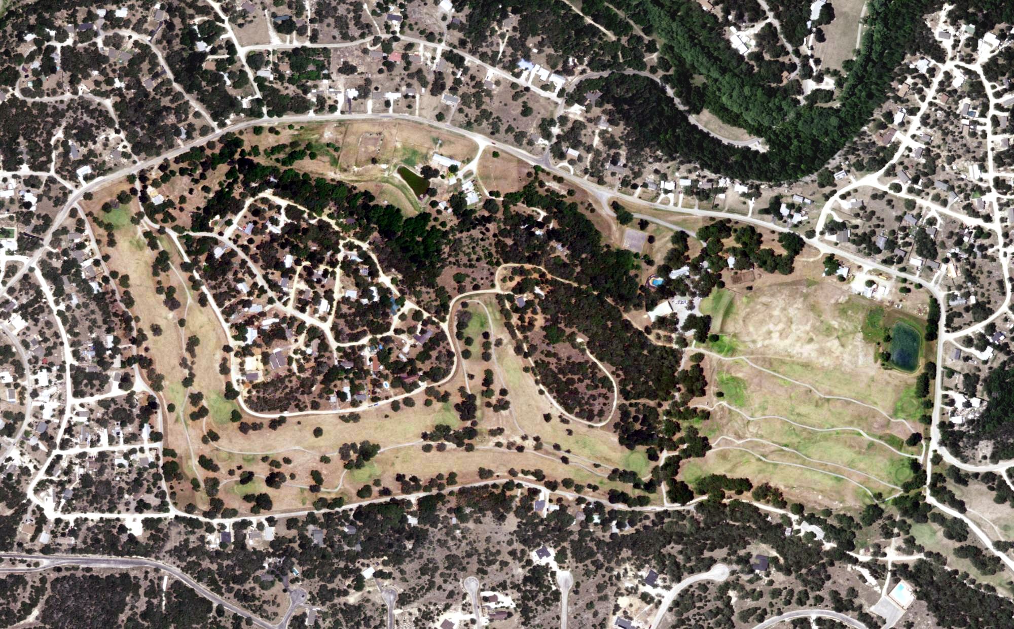 Aerial view of Rayner Ranch Golf Club, TX