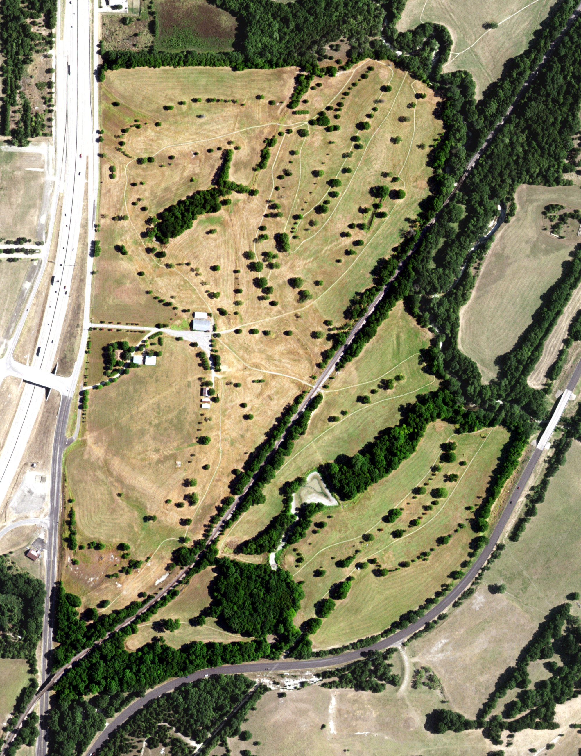 Aerial view of Red Oak Valley Golf Club, TX