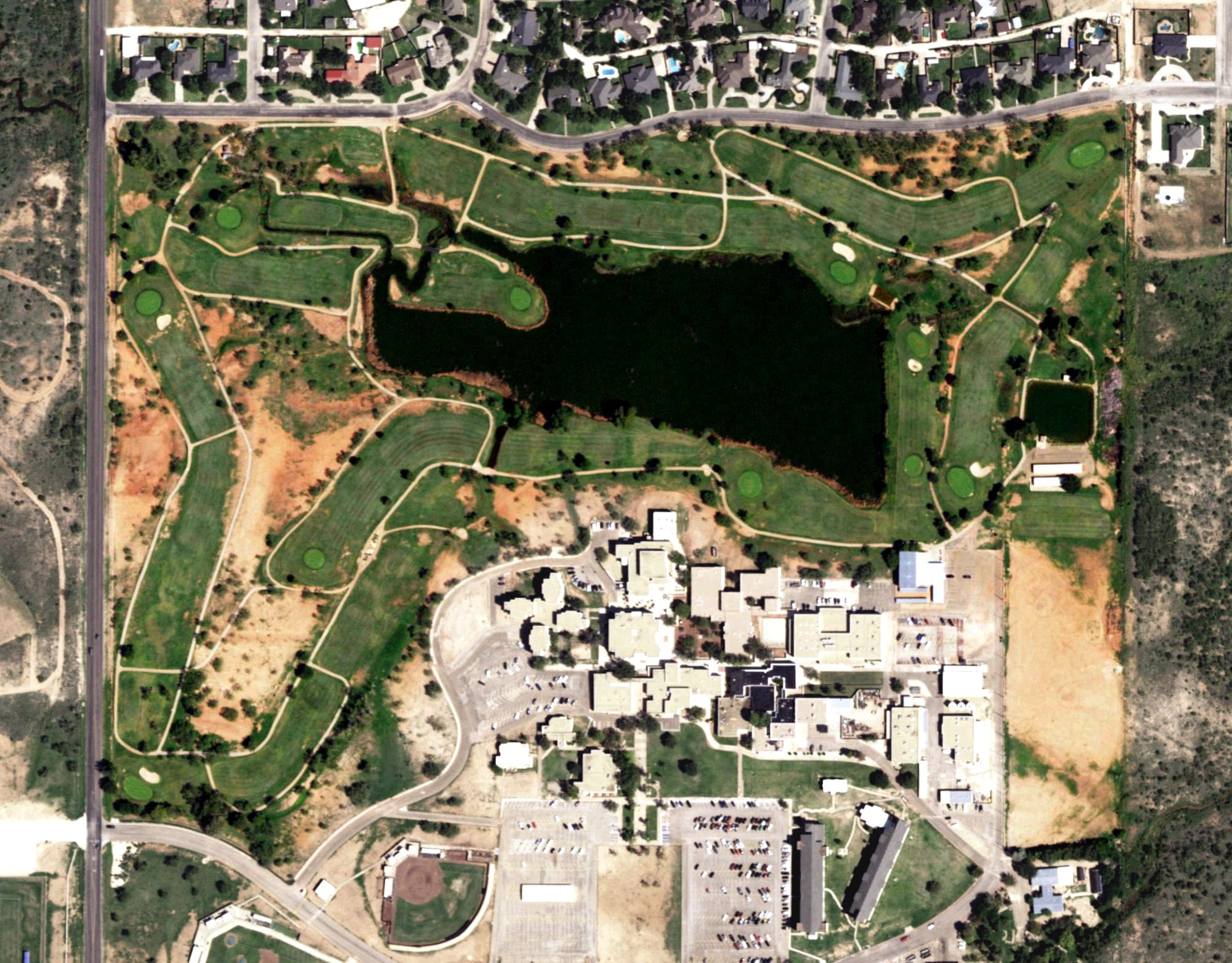 Aerial view of Sammy Baugh Golf Course, TX
