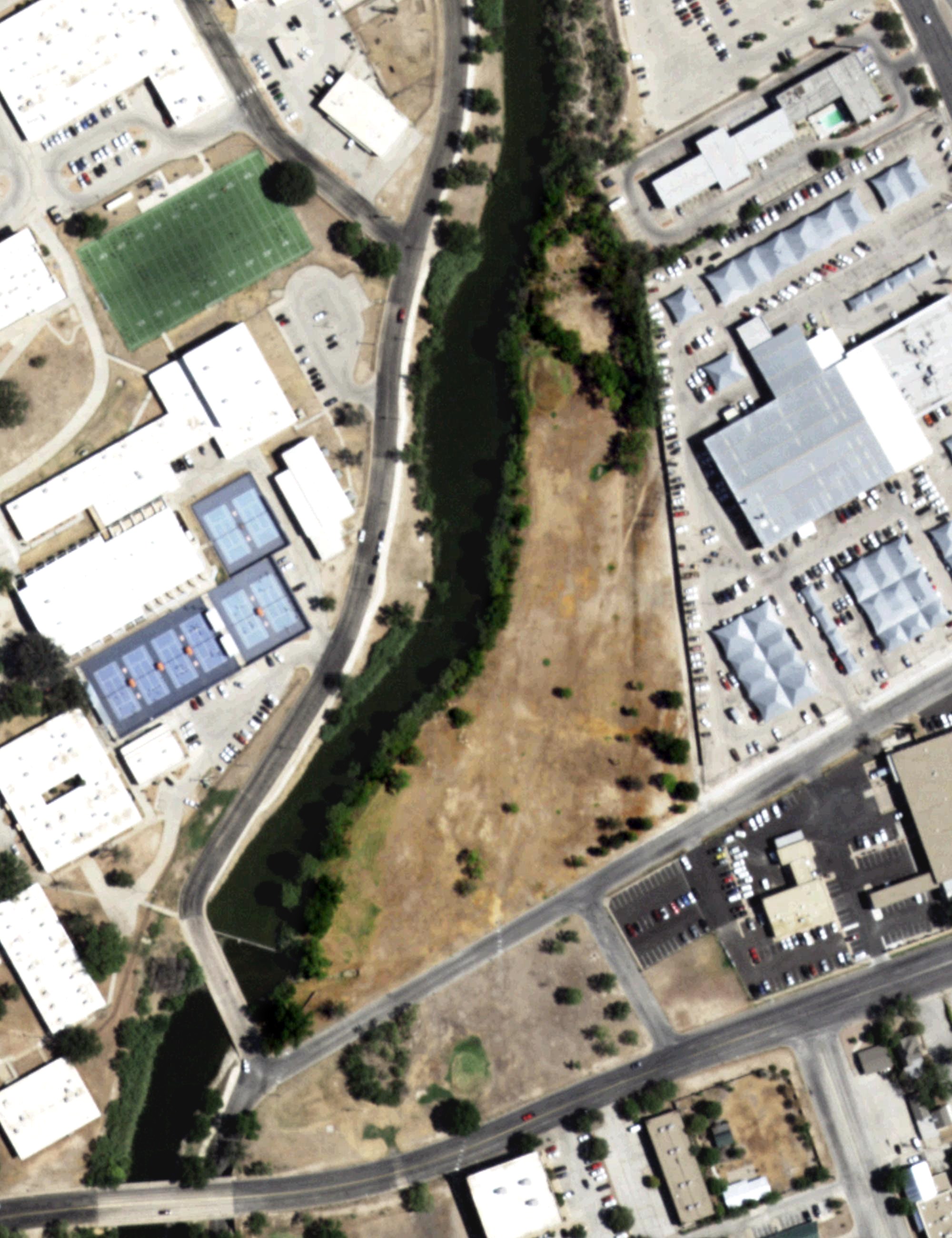 Aerial view of Santa Fe Golf Course, TX