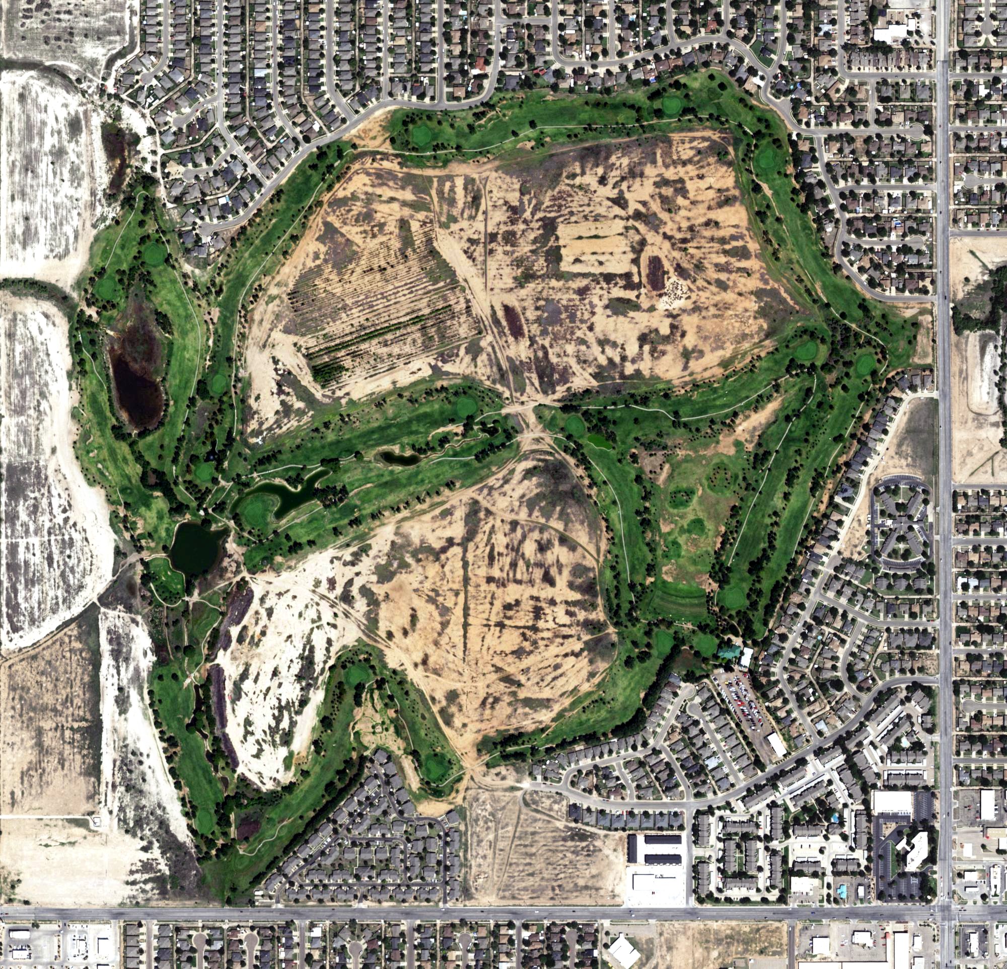 Aerial view of Shadow Hills Golf Course, TX