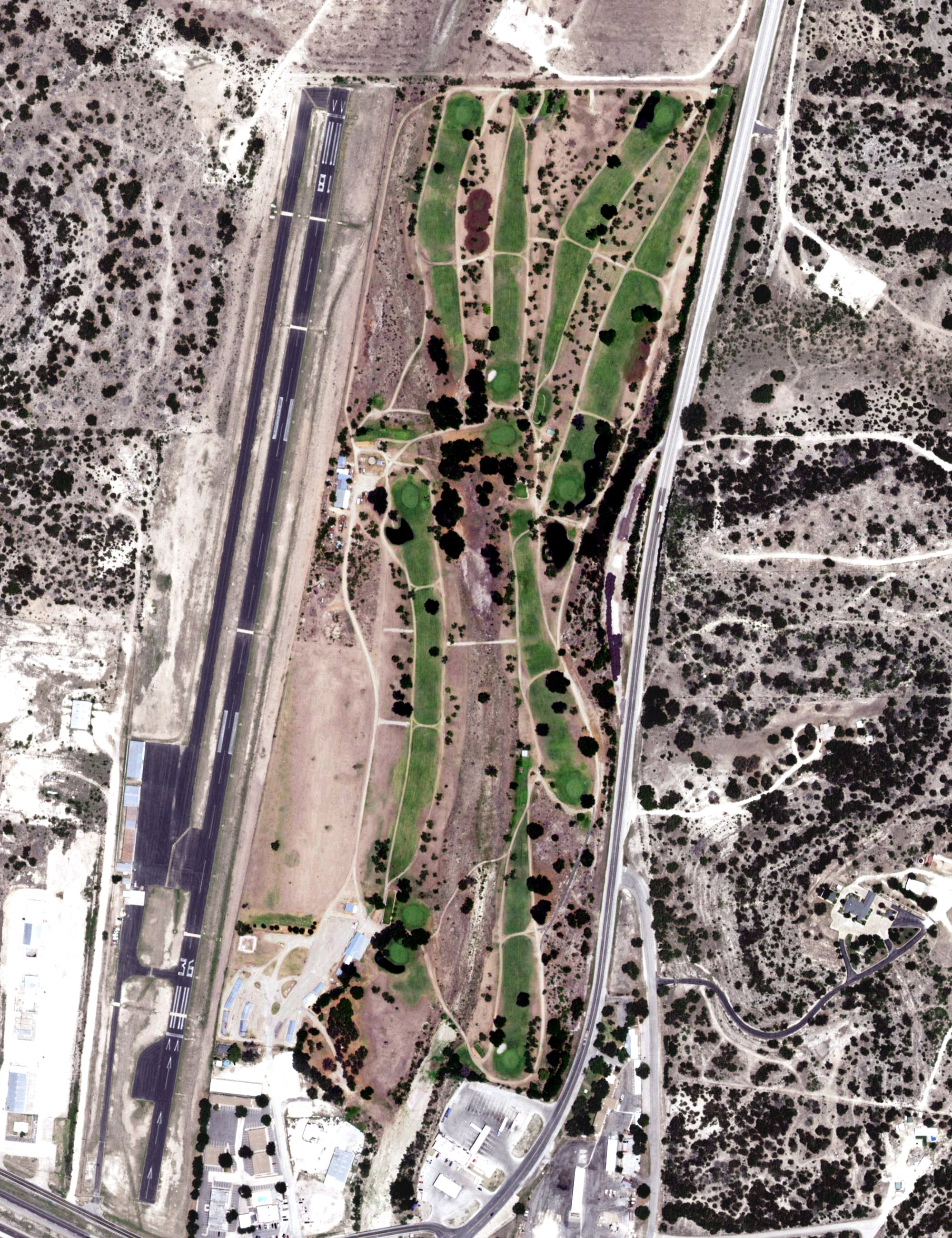 Aerial view of Sonora Golf Club, TX
