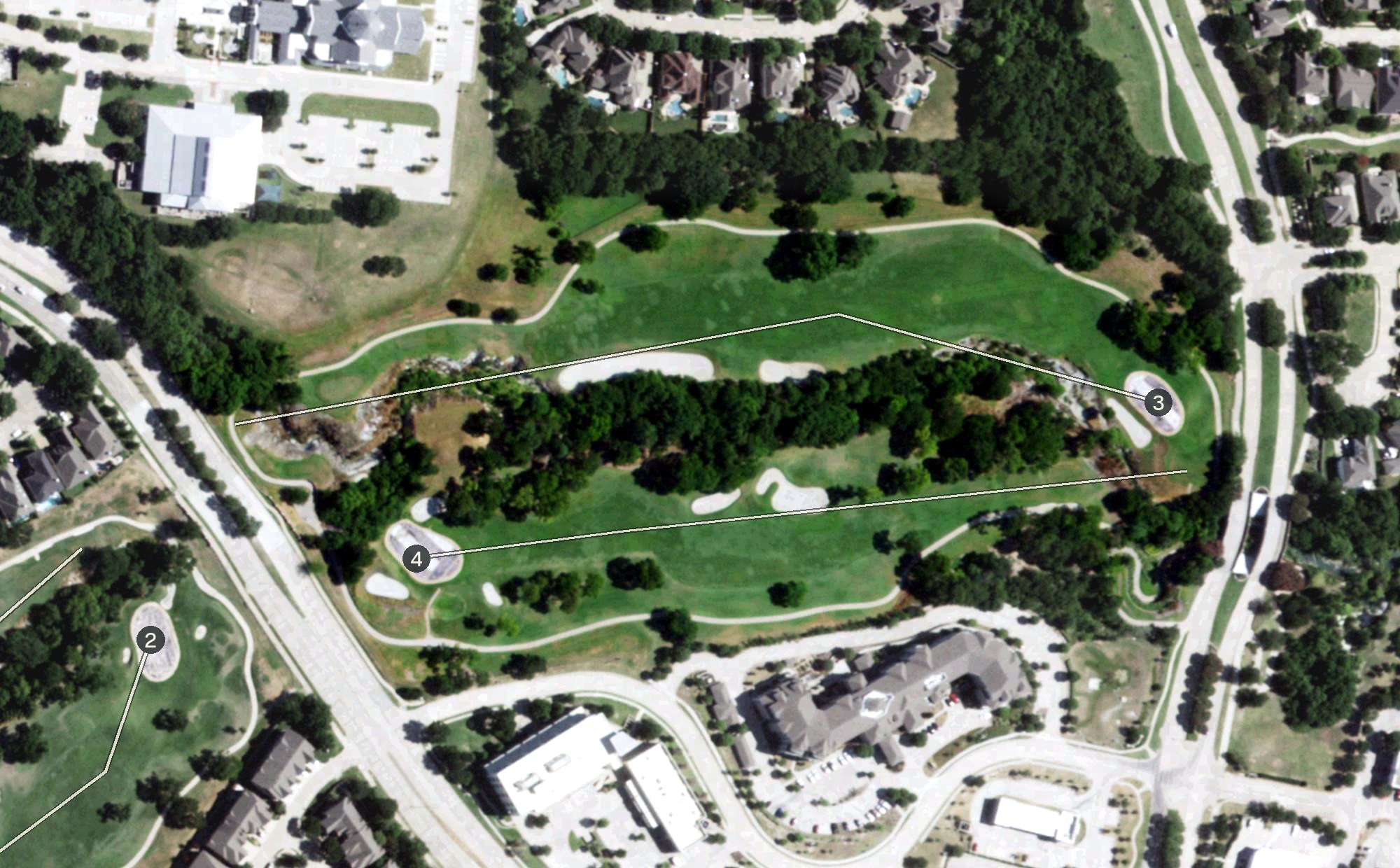 Aerial view of Stonebridge Ranch, TX