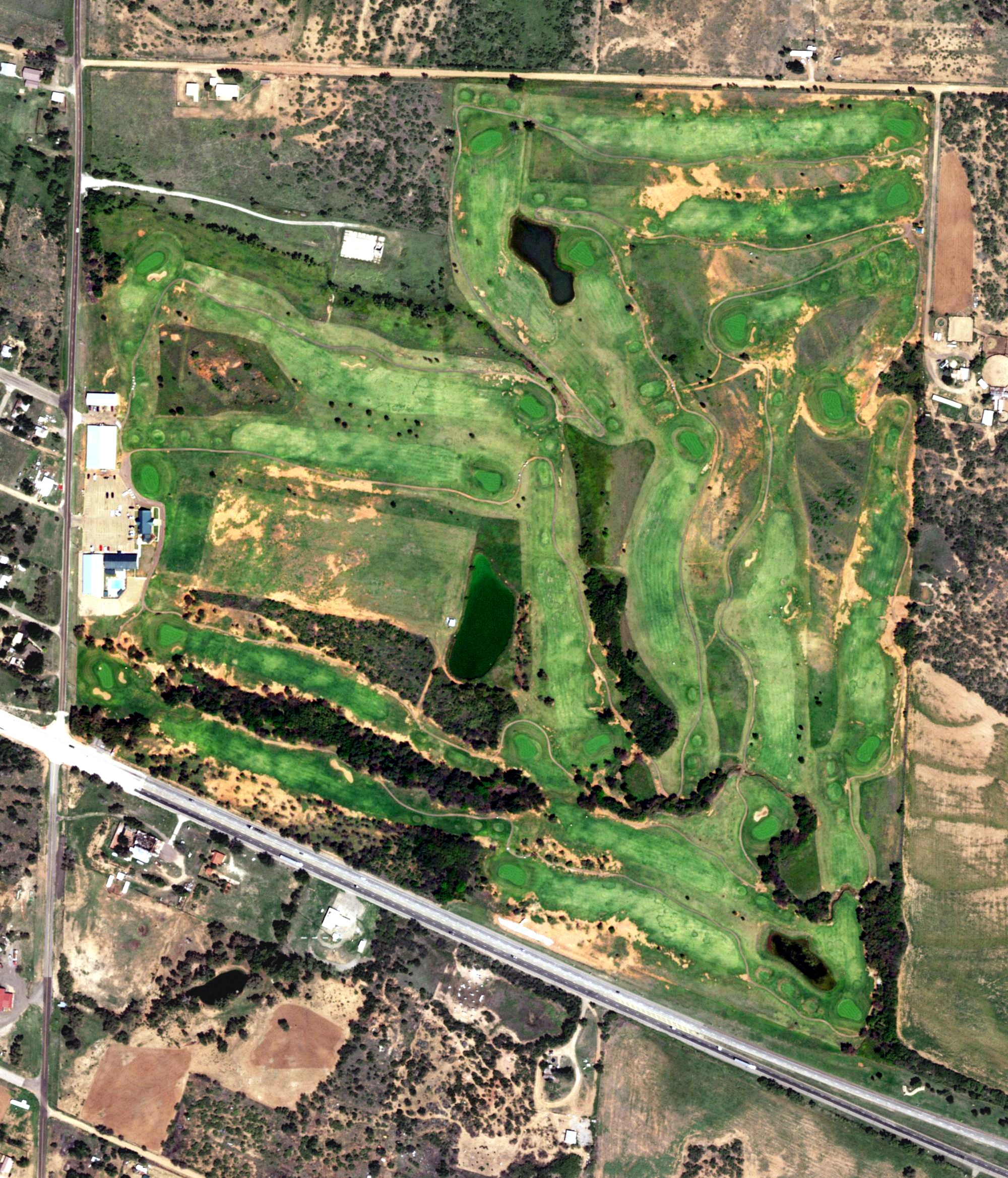 Aerial view of Stoney Ridge Golf Course, TX