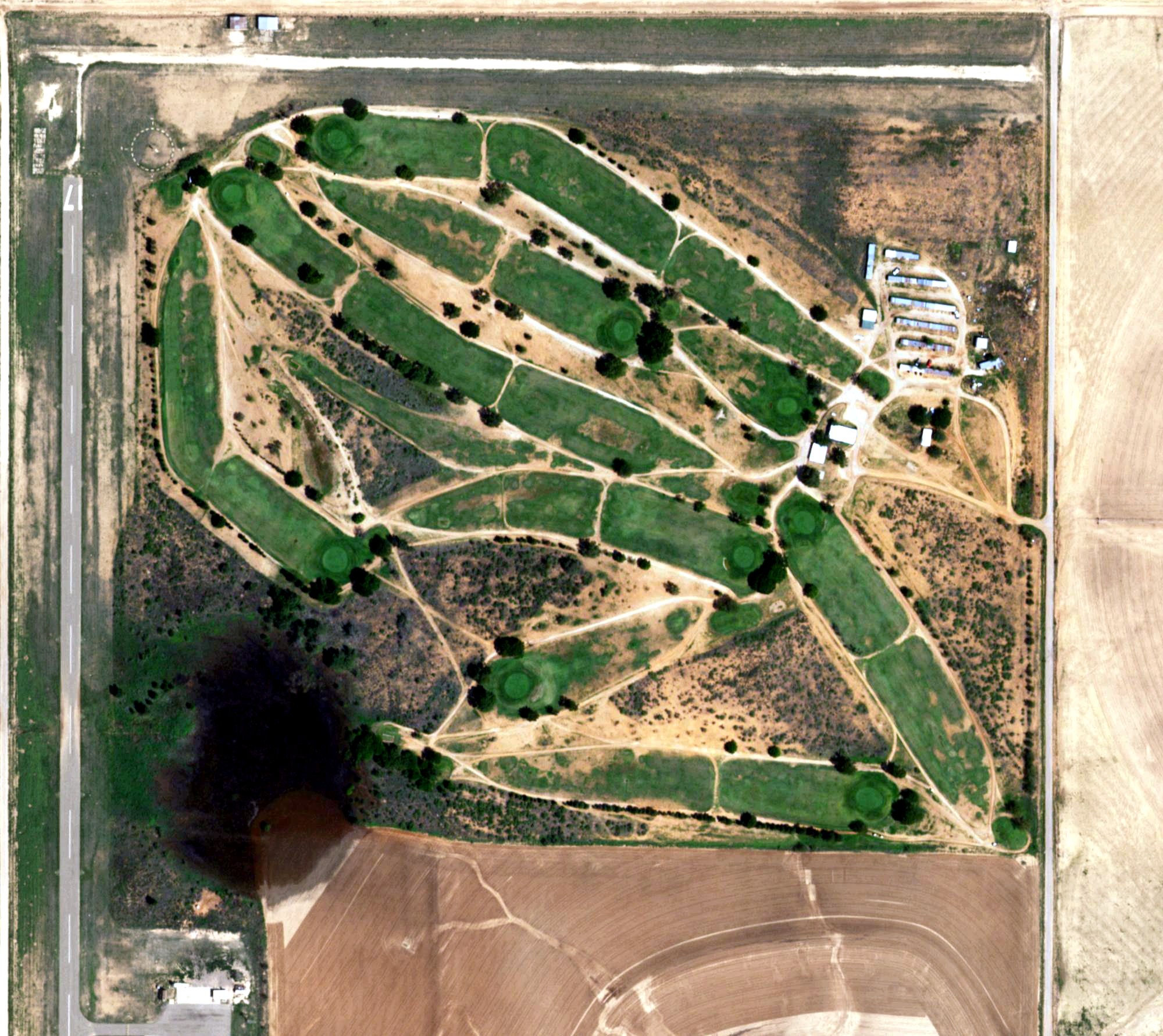 Aerial view of T-Bar Country Club, TX