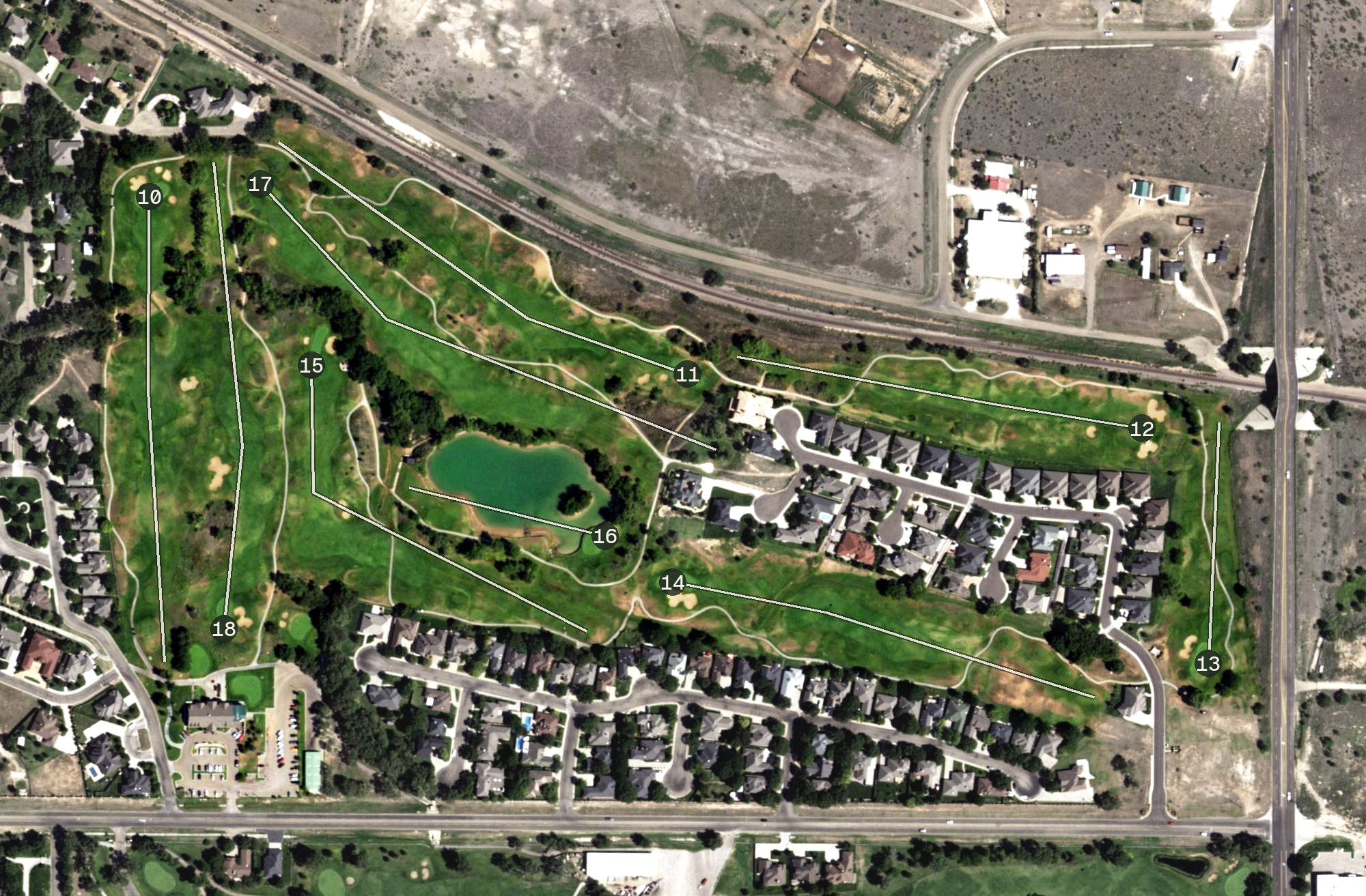 Aerial view of Tascosa Golf Club - La Paloma Course, TX