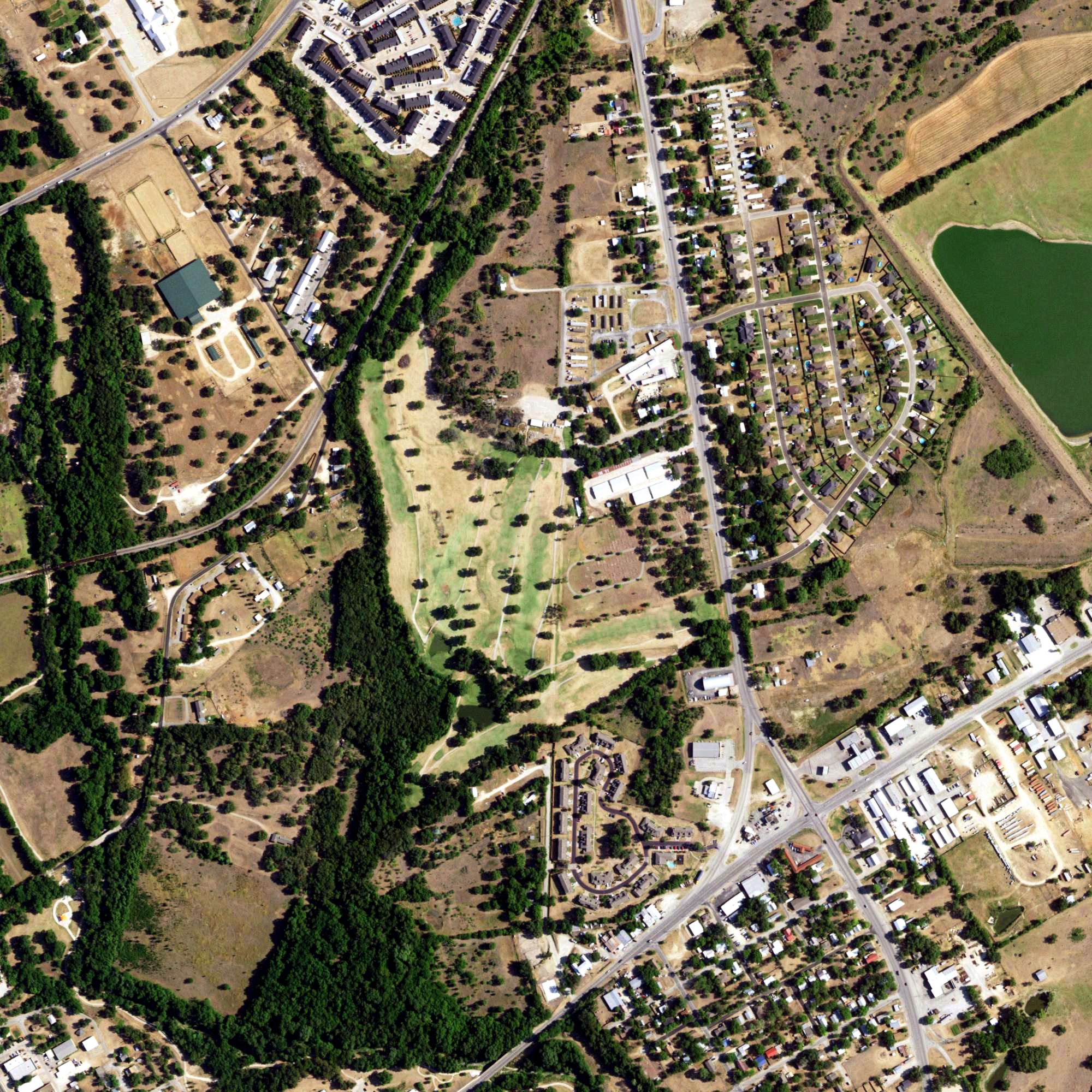 Aerial view of Tejas Golf Course, TX