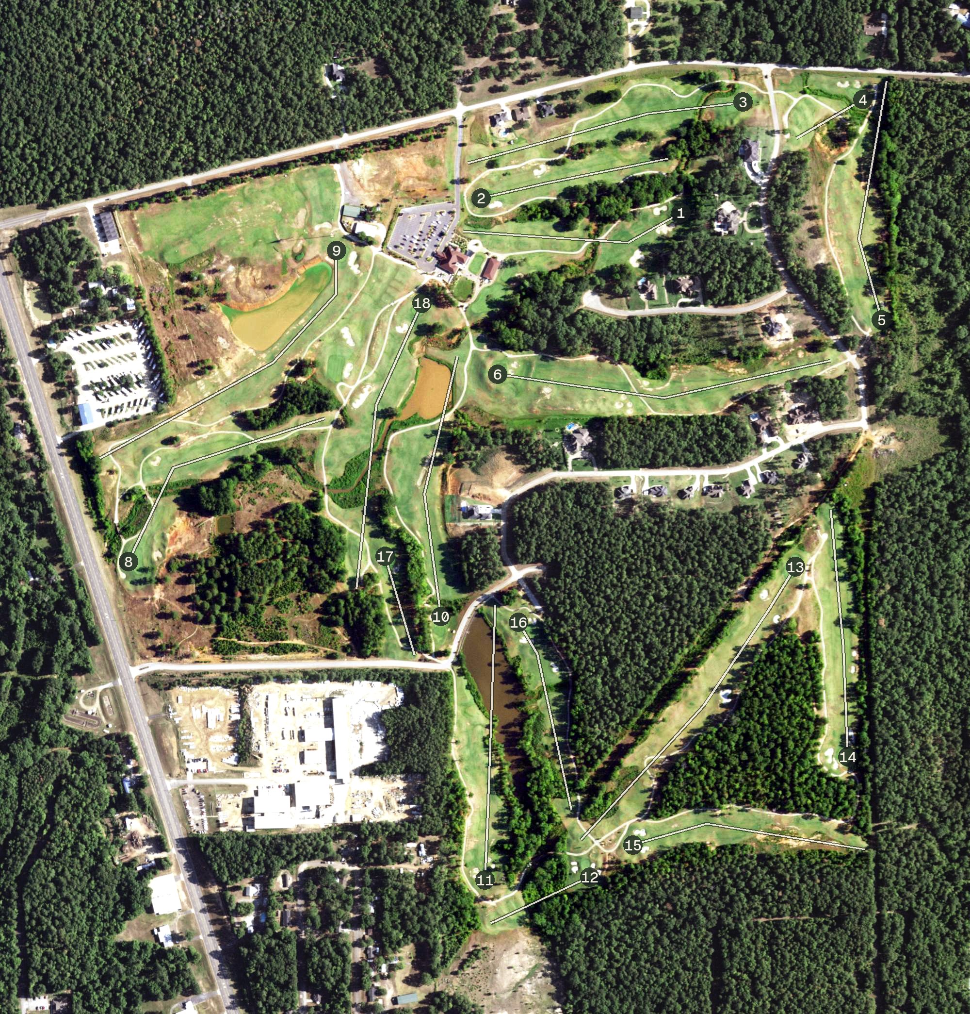 Aerial view of Tempest Golf Club, TX