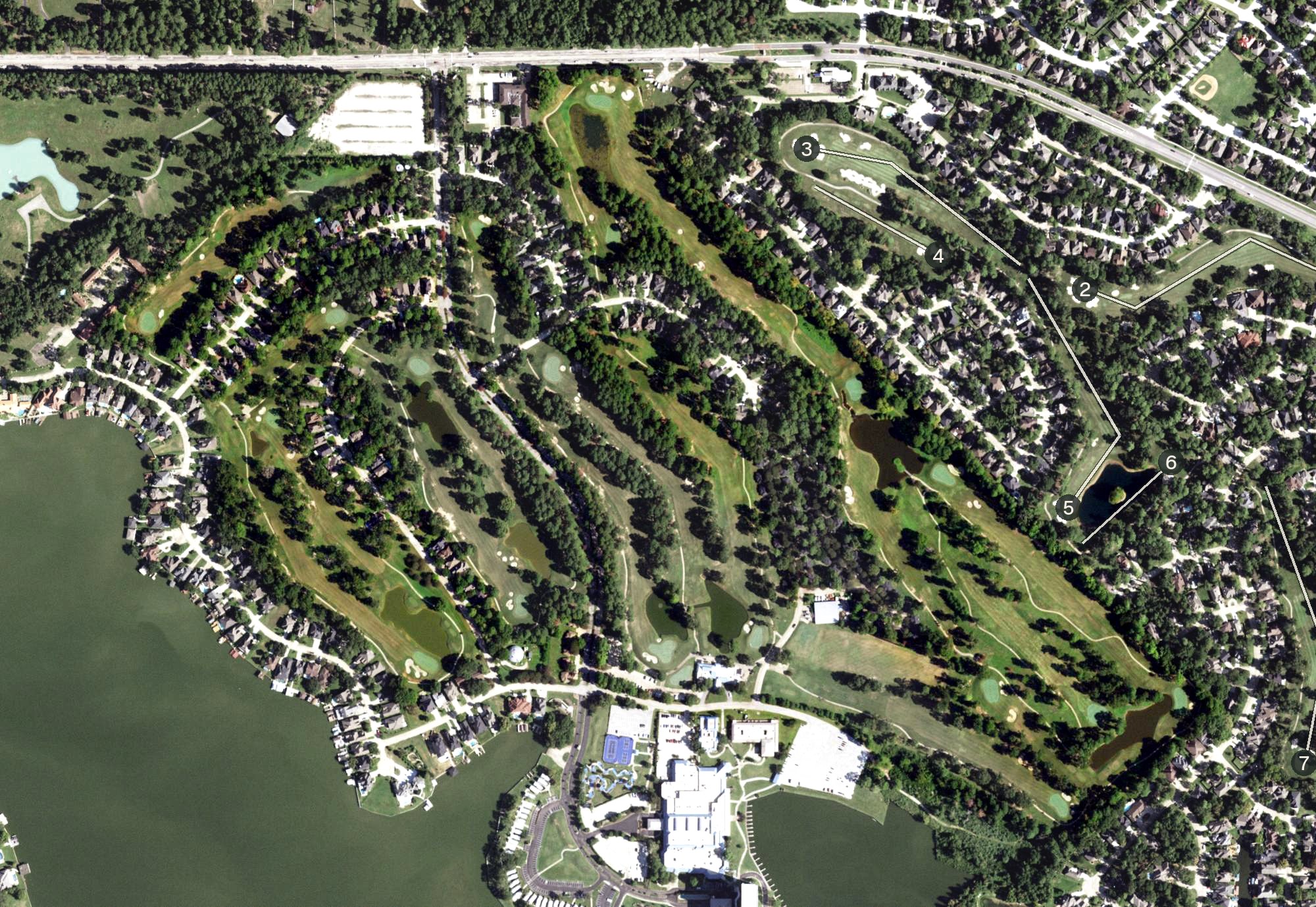 Aerial view of The Golf Club at La Torretta, TX