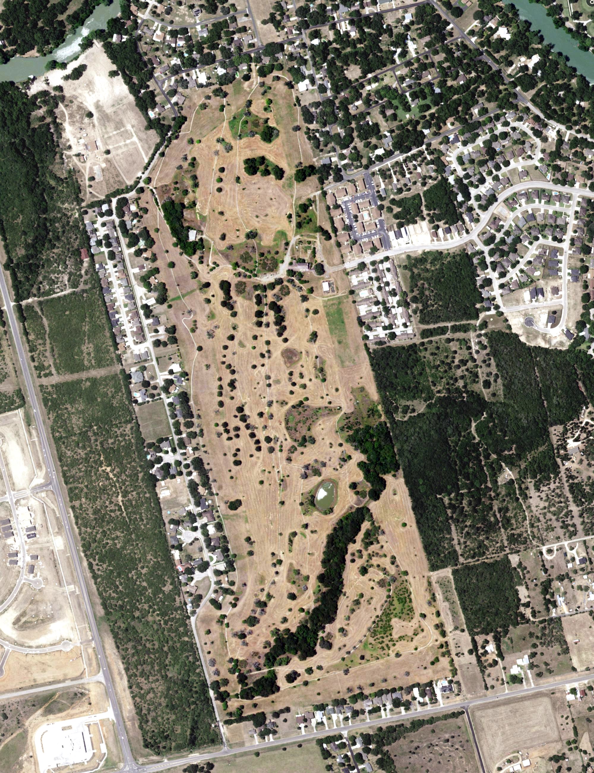 Aerial view of The Golf Club of Seguin, TX