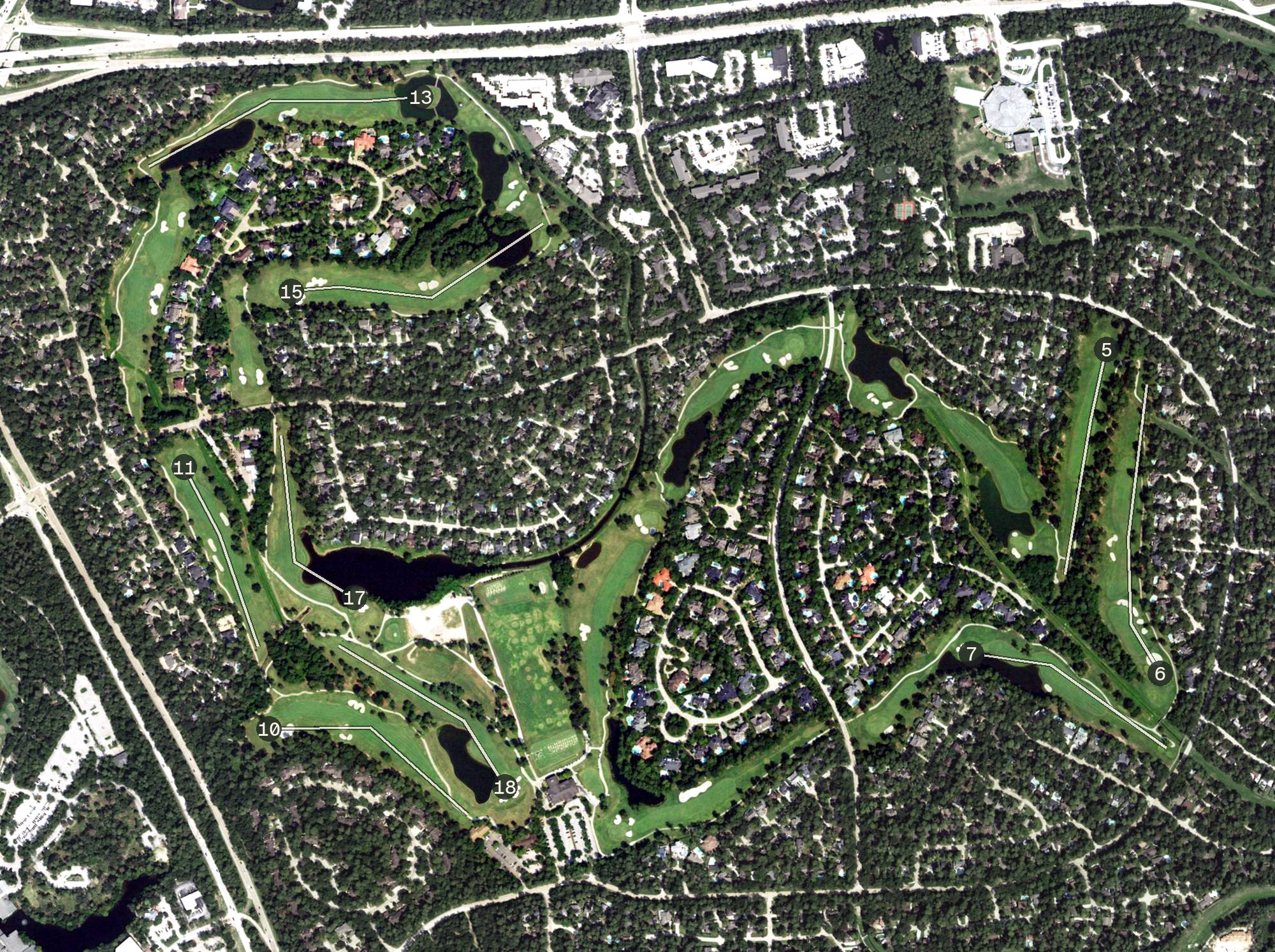 Aerial view of The Tournament Course, TX