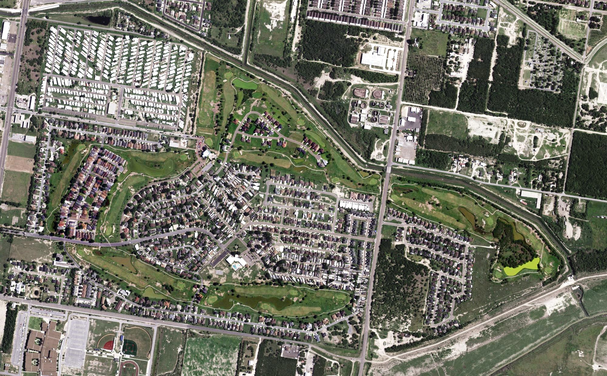 Aerial view of Tierra Del Sol Golf Club, TX
