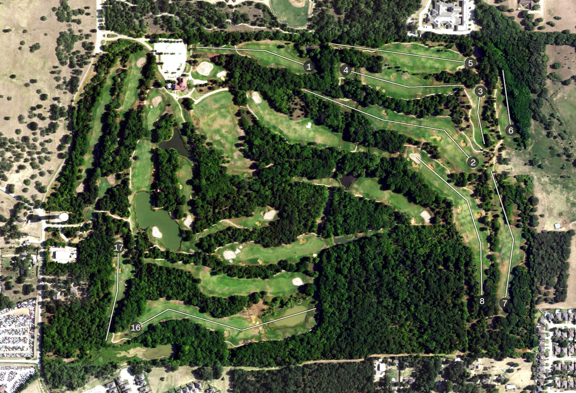 Aerial view of Tierra Verde Golf Club, TX