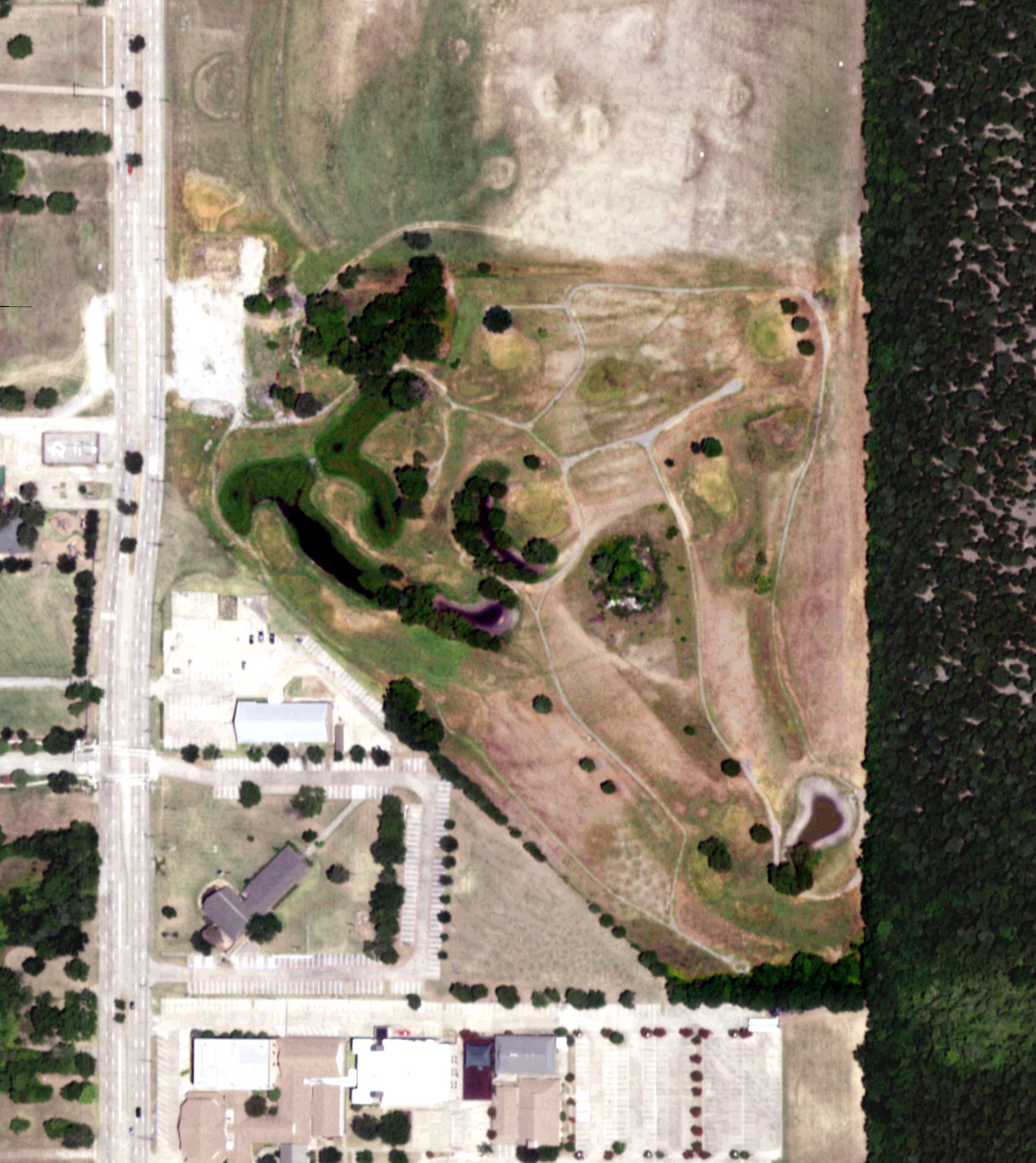 Aerial view of Tin Can Golf Instruction, TX