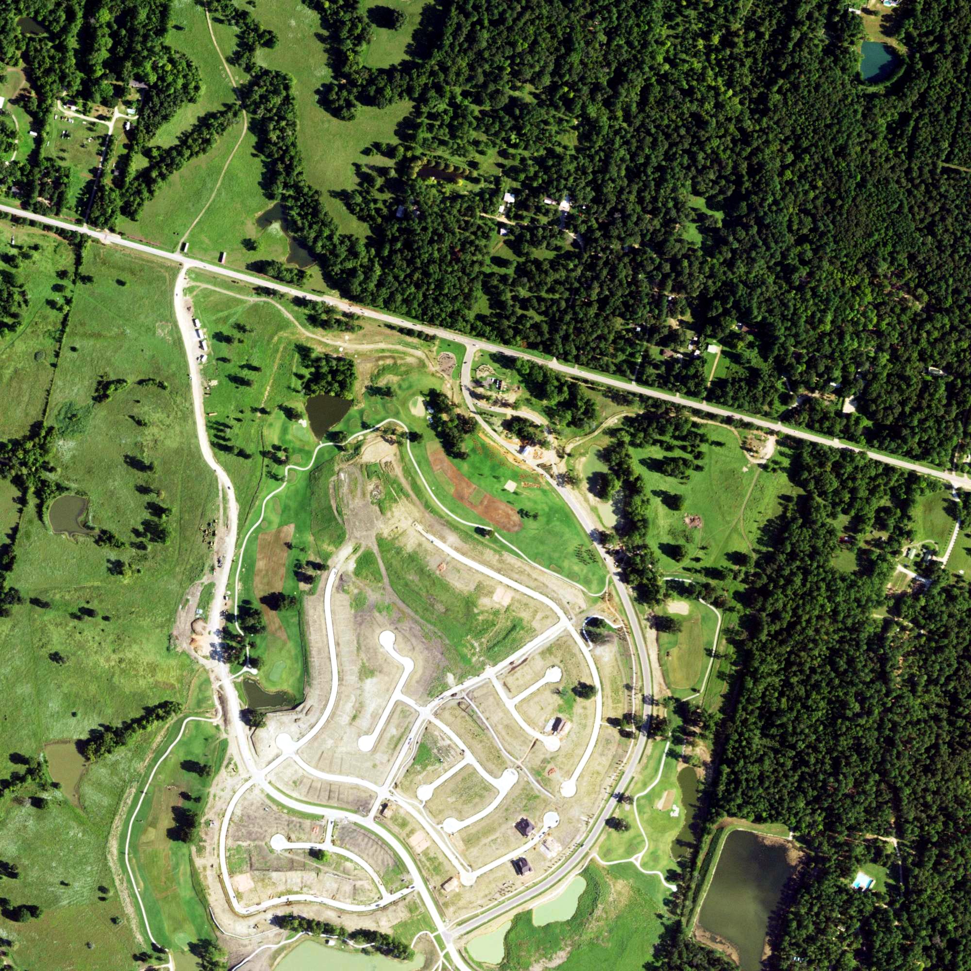 Aerial view of Tom Lehman Golf Course, TX