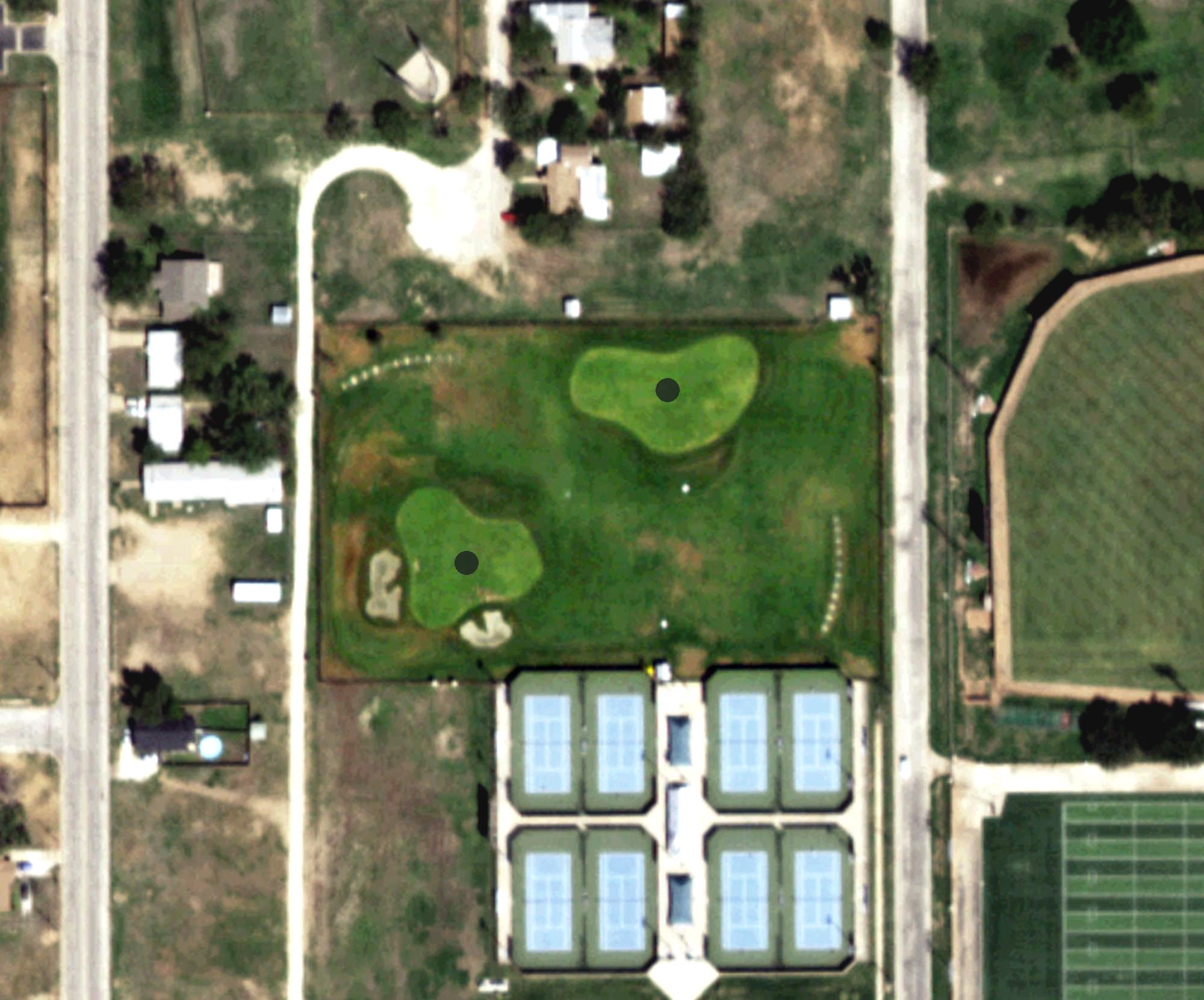 Aerial view of Tommy Hale Short Game Center, TX