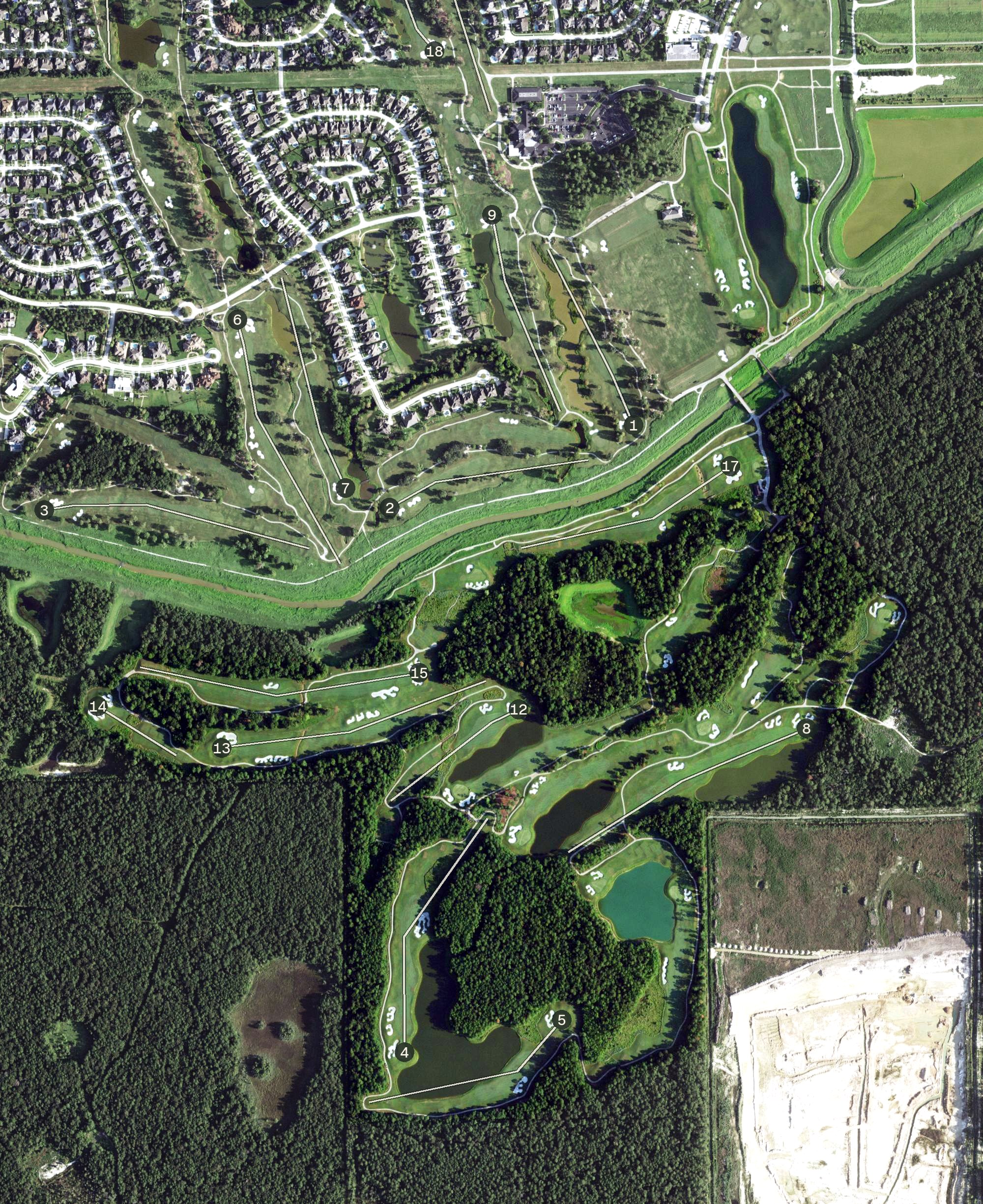 Aerial view of Tournament Course, TX
