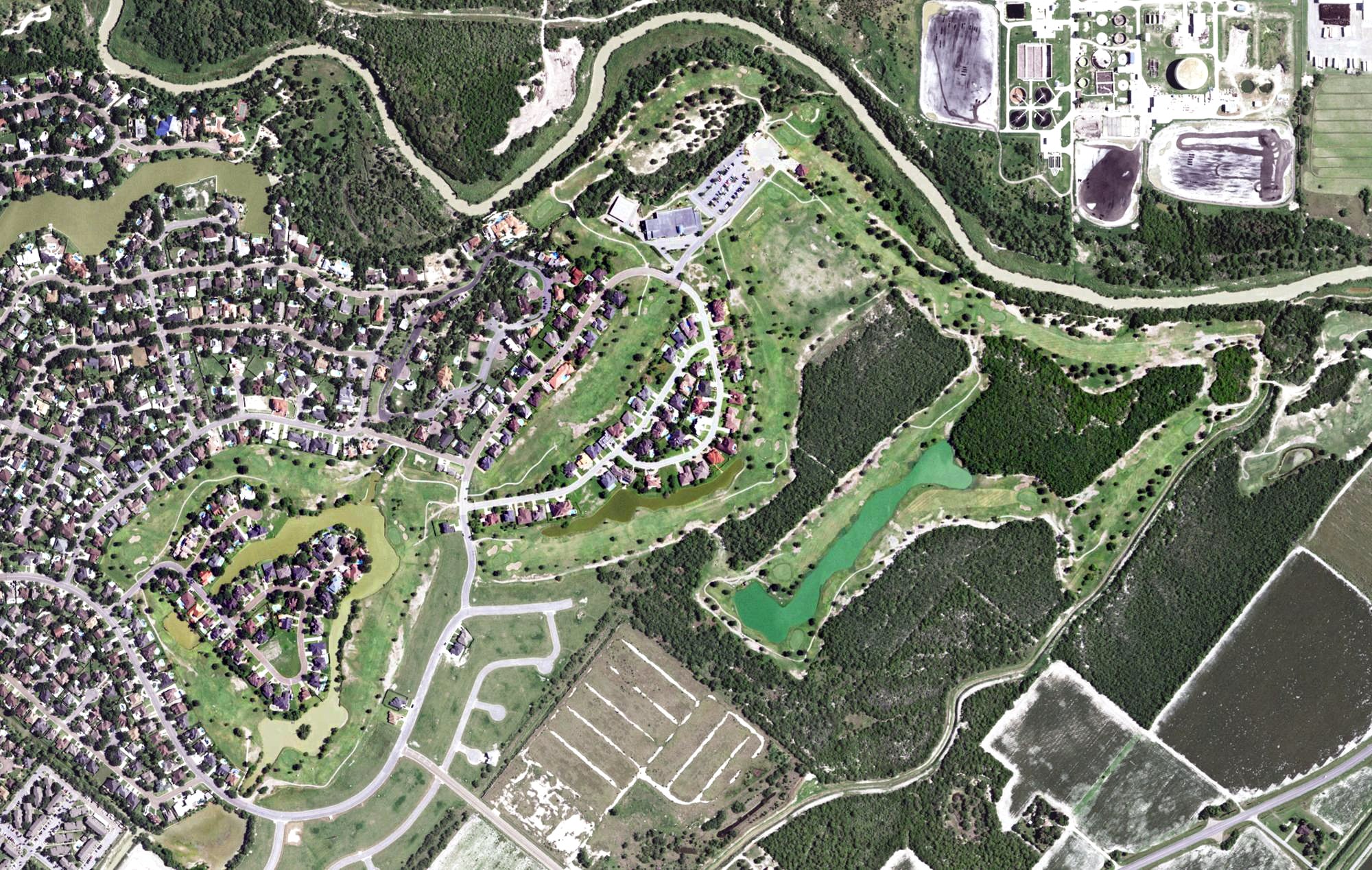 Aerial view of Treasure Hills Golf Club, TX