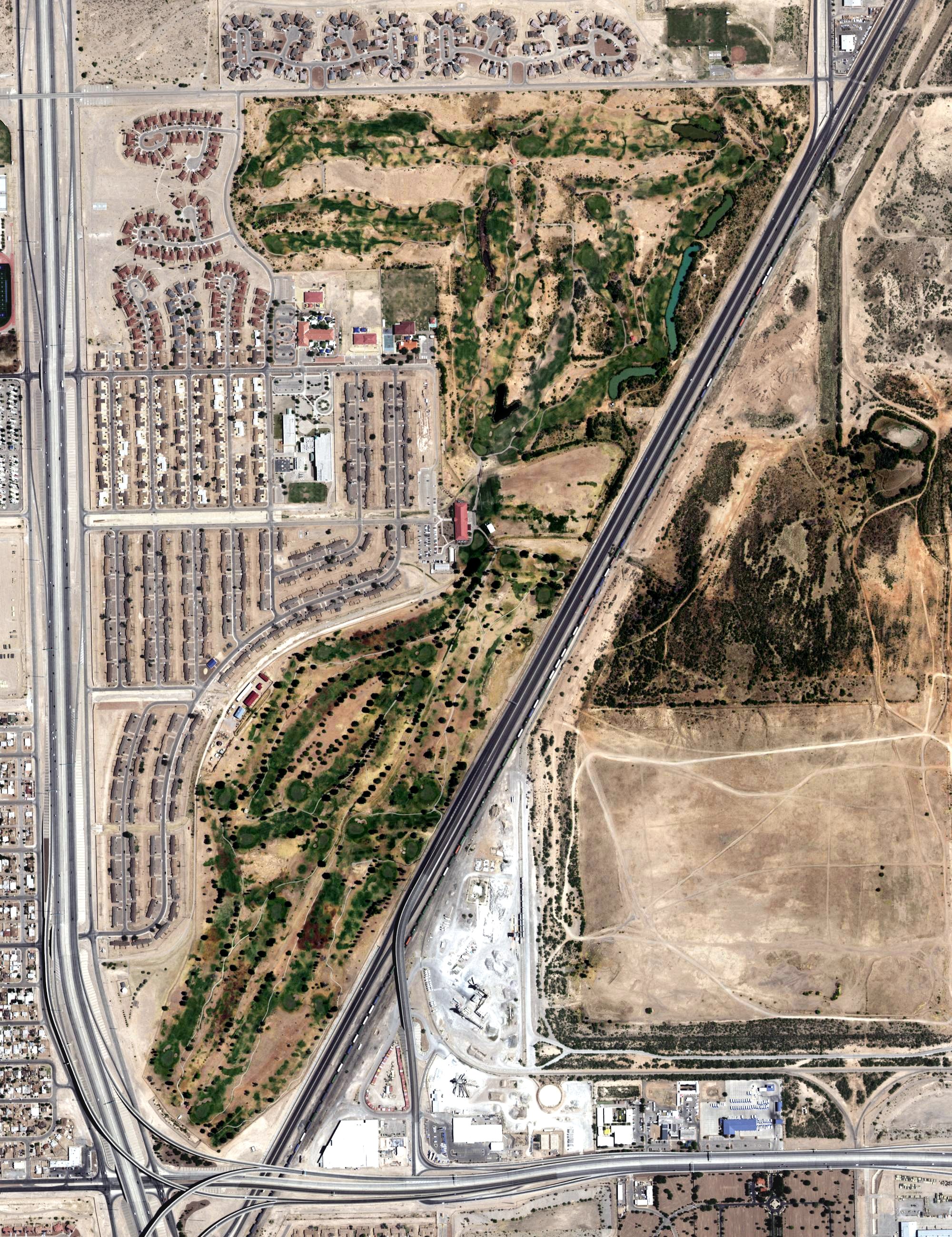 Aerial view of Underwood Golf Complex, TX