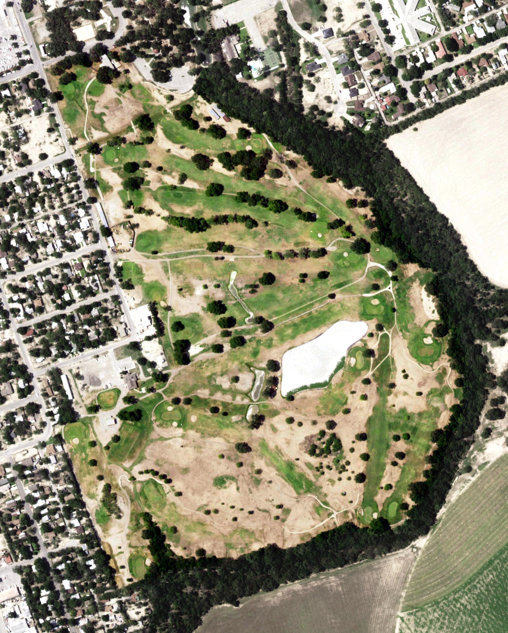 Aerial view of Uvalde Country Club, TX