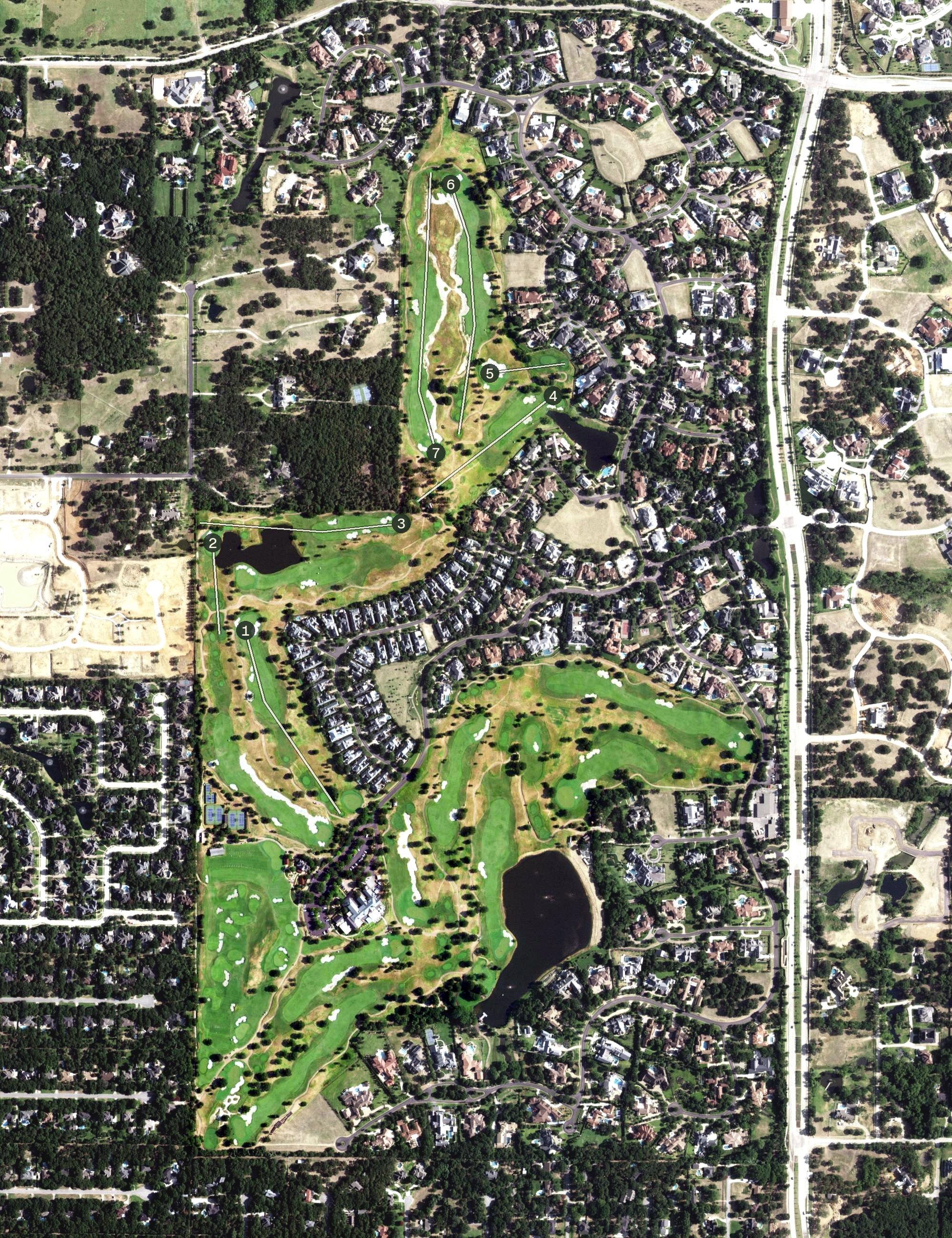 Aerial view of Vaquero Golf Course, TX
