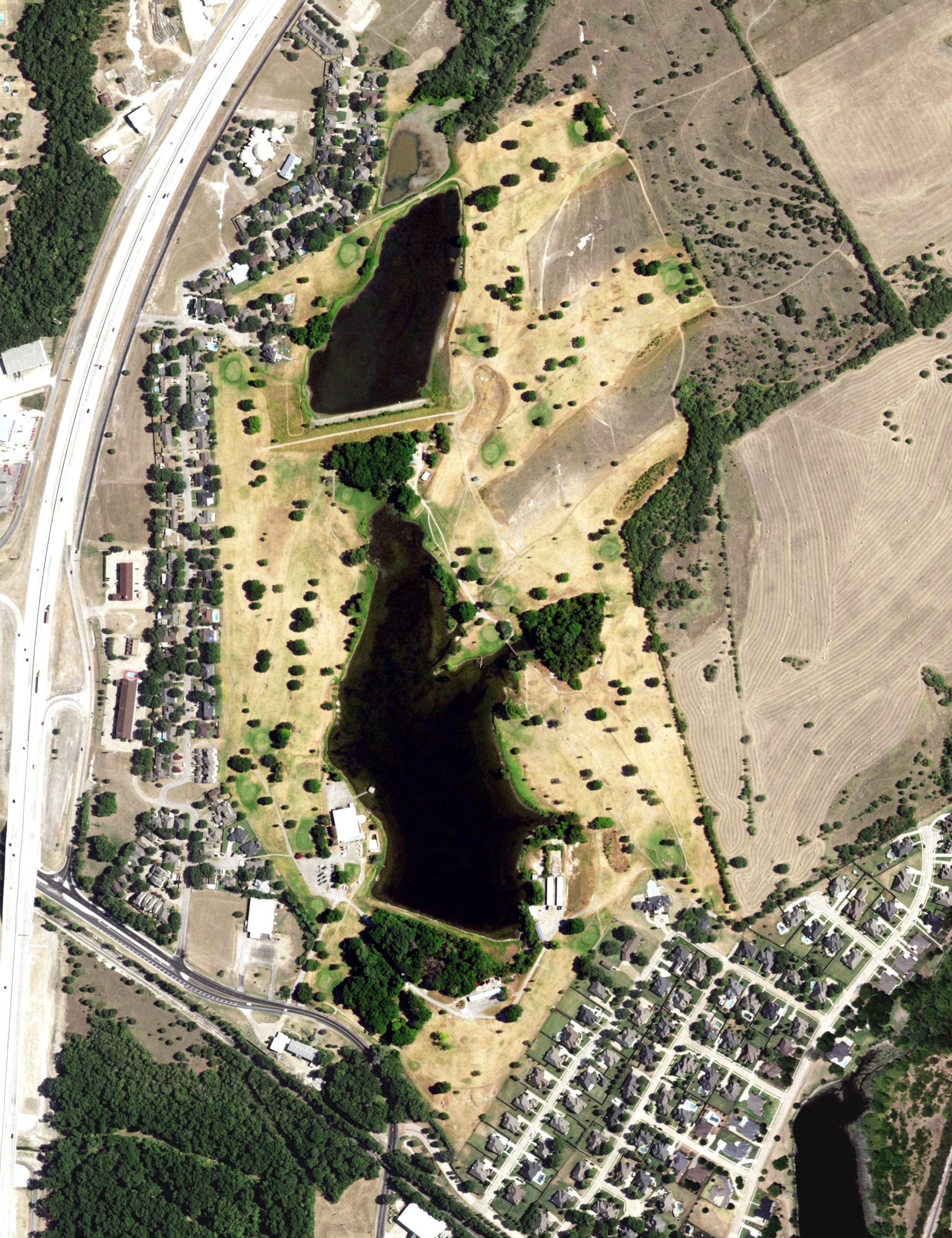 Aerial view of Waxahachie Country Club, TX