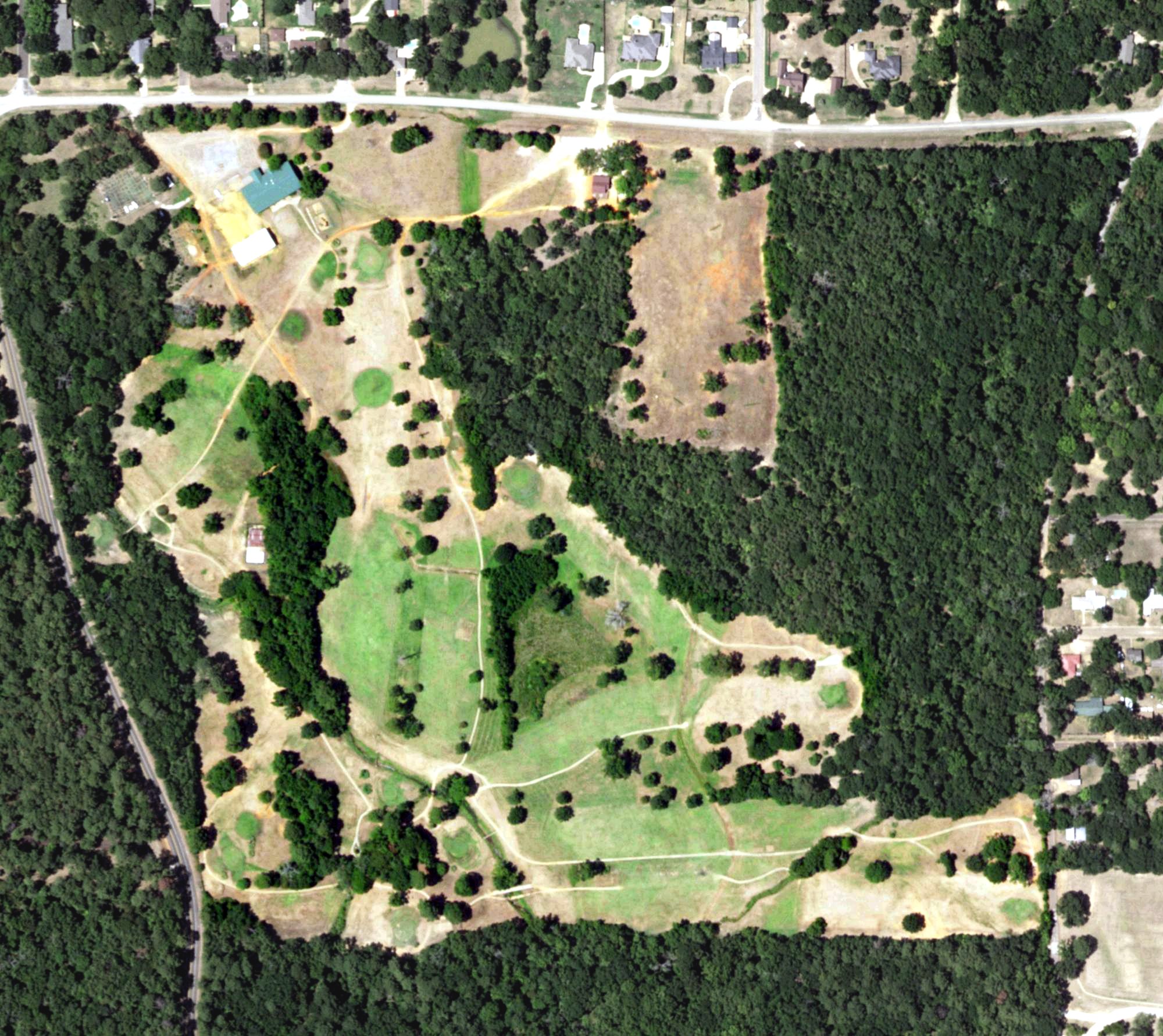 Aerial view of Wildcat Golf Course, TX