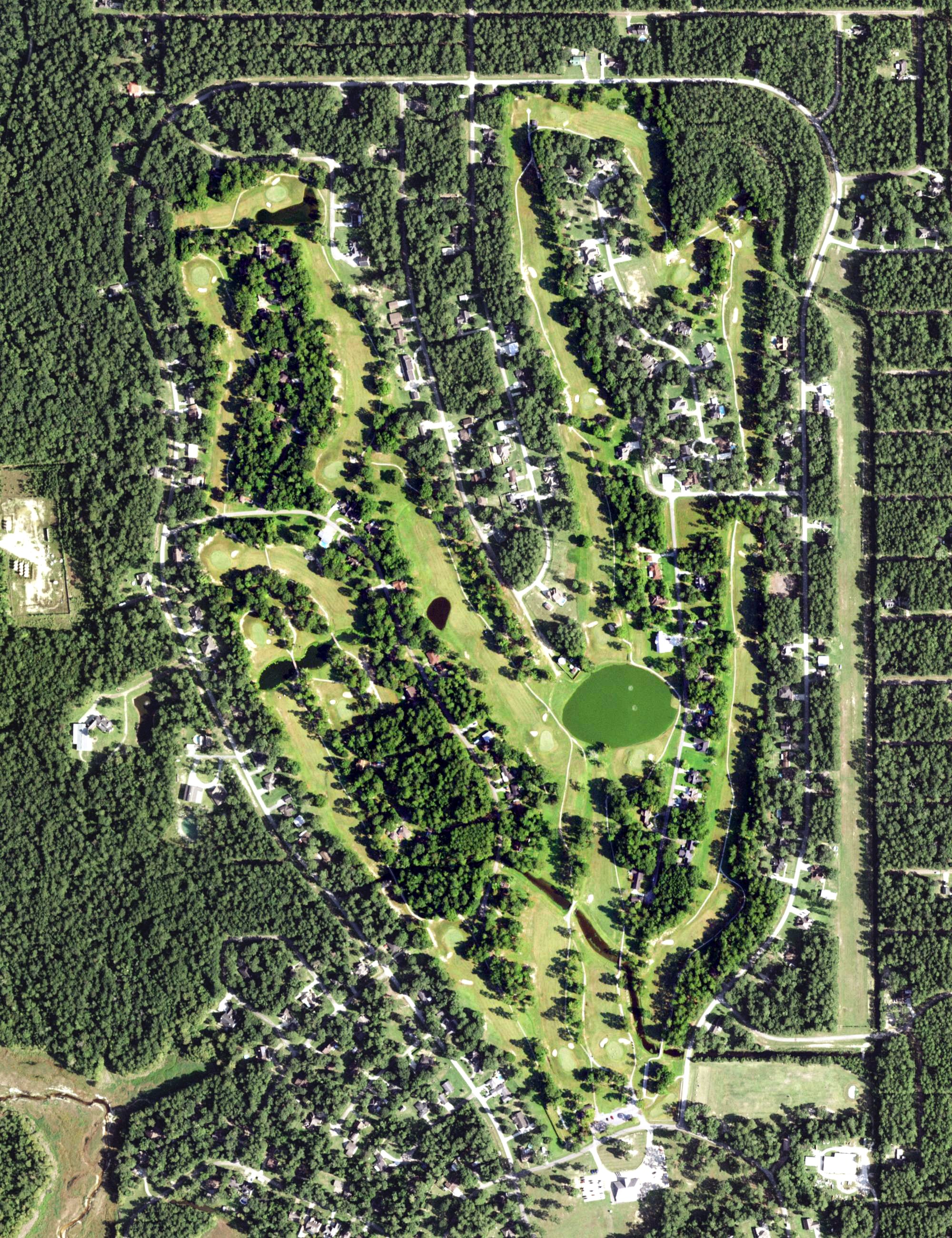 Aerial view of Wildwood Golf Course, TX