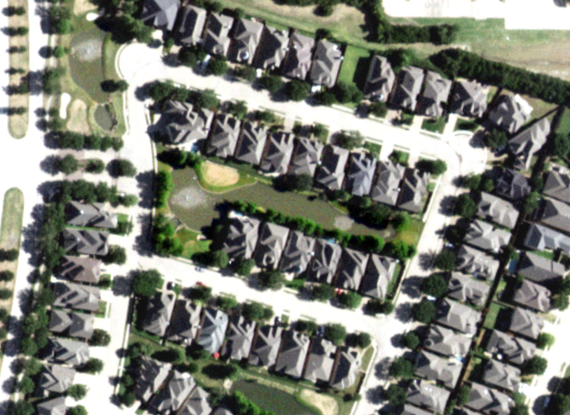 Aerial view of Willow Pond Golf Course, TX