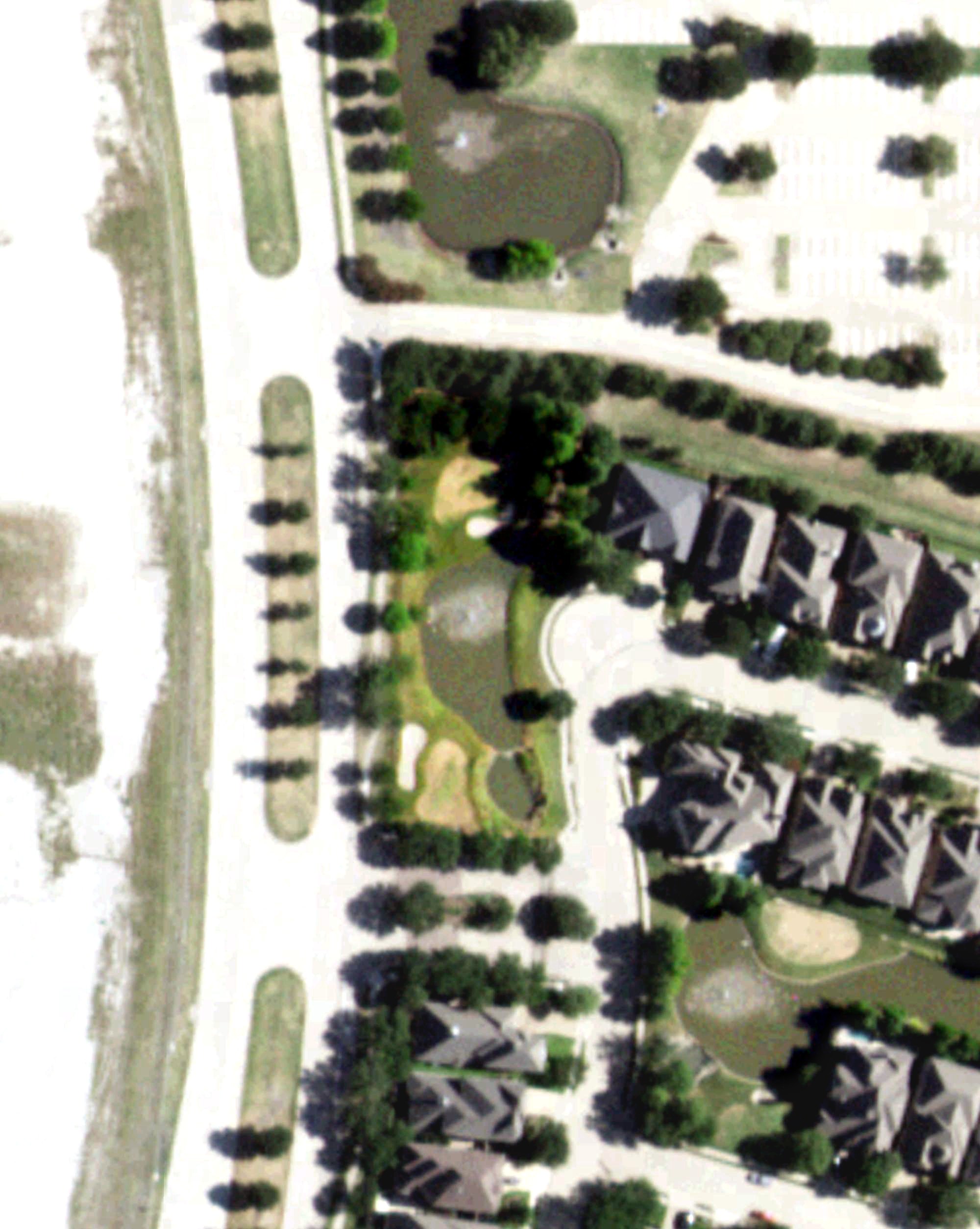 Aerial view of Willow Pond Golf Course, TX