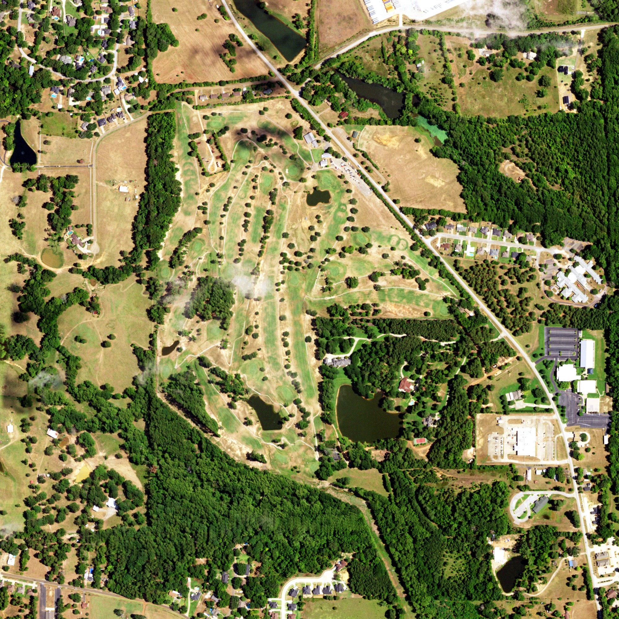 Aerial view of Wood Hollow Golf Course, TX