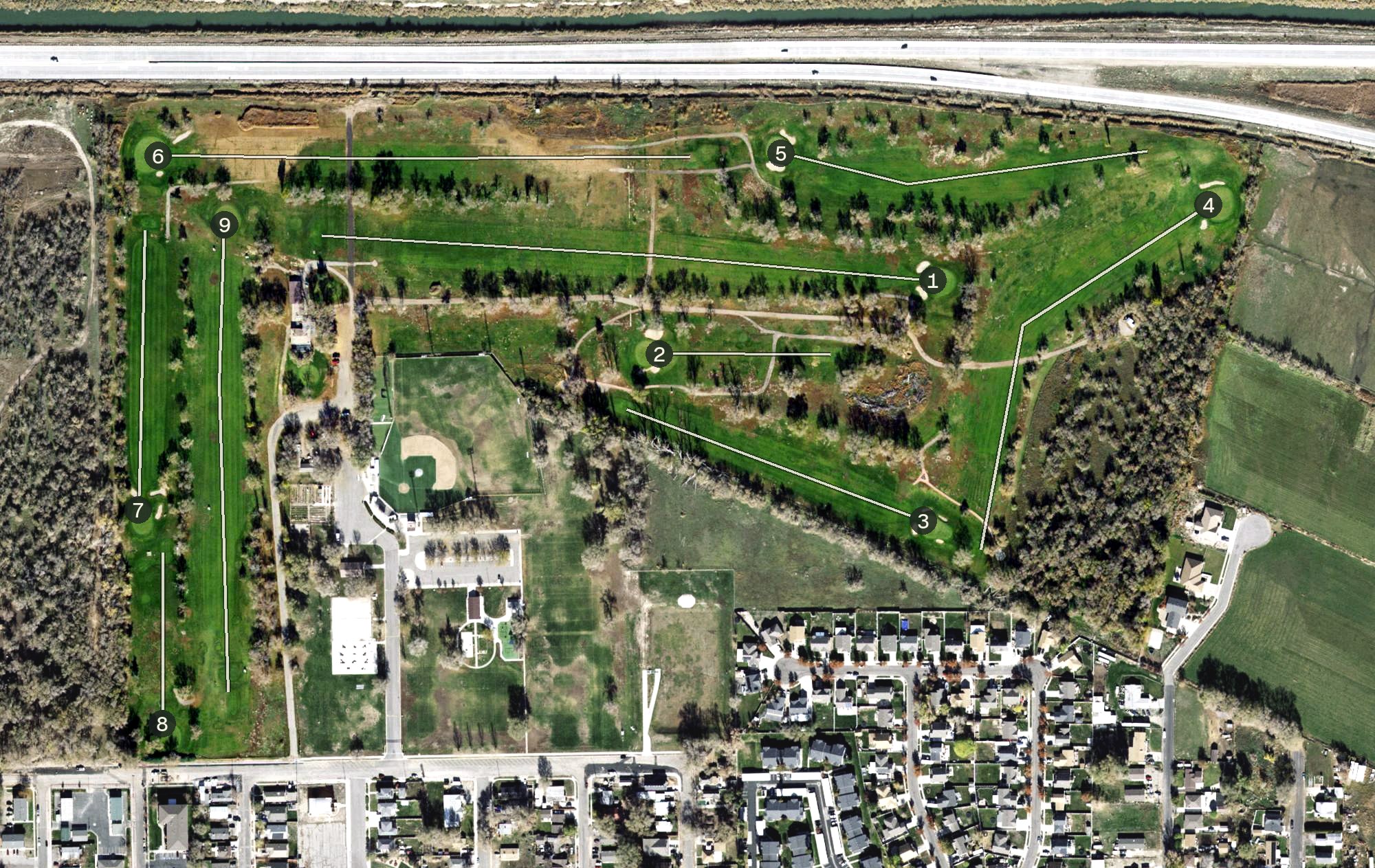 Aerial view of Copper Golf Club, UT