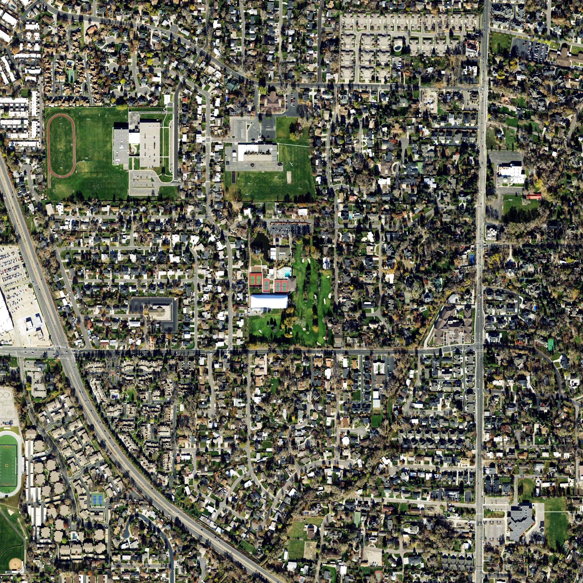 Aerial view of Cottonwood Country Club, UT