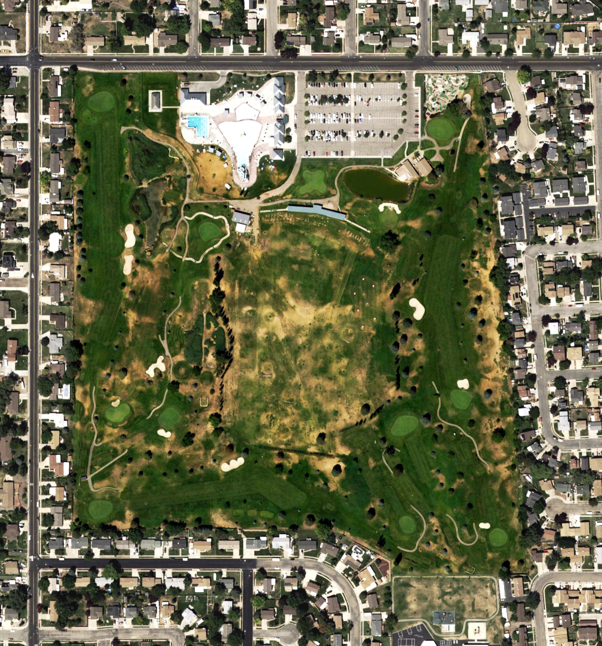 Aerial view of Eagle Lake Golf Course, UT