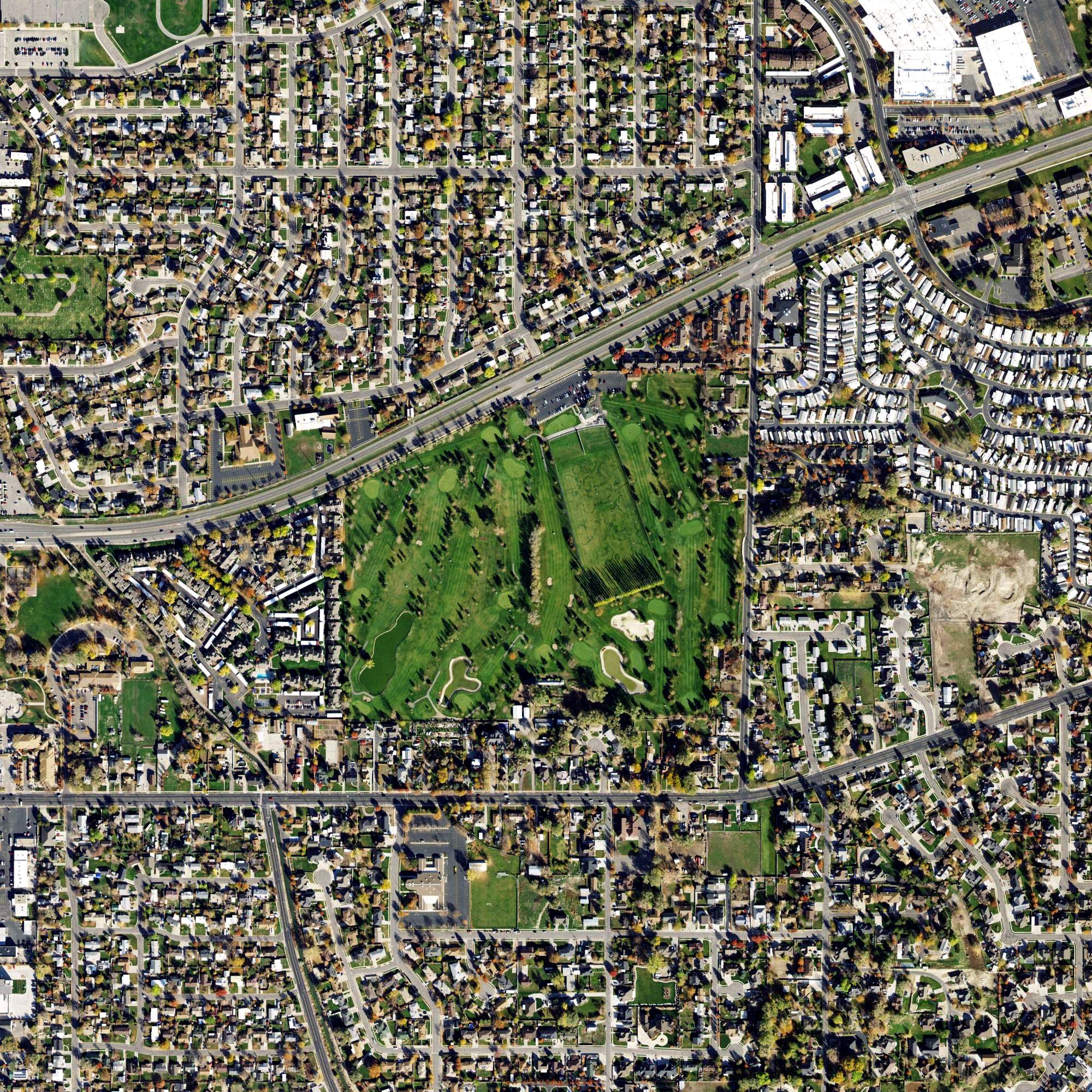 Aerial view of Fore Lakes Golf Course, UT