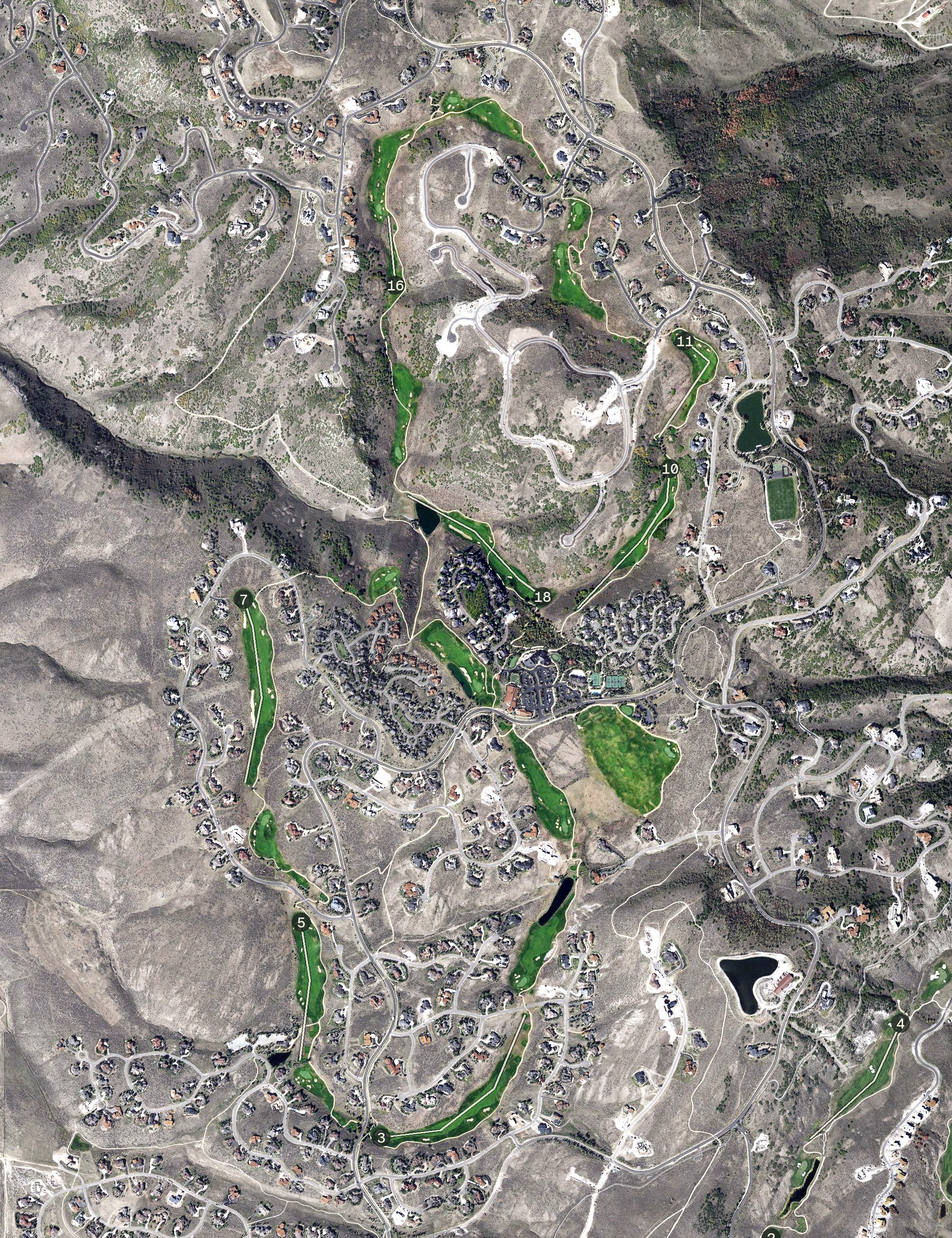 Aerial view of Promontory Club - Pete Dye Course, UT