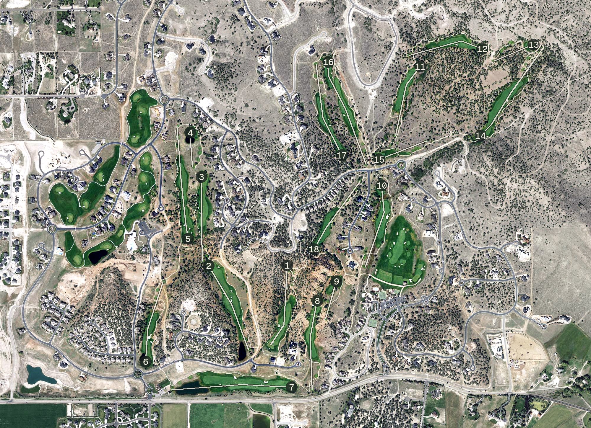 Aerial view of Red Ledges, UT