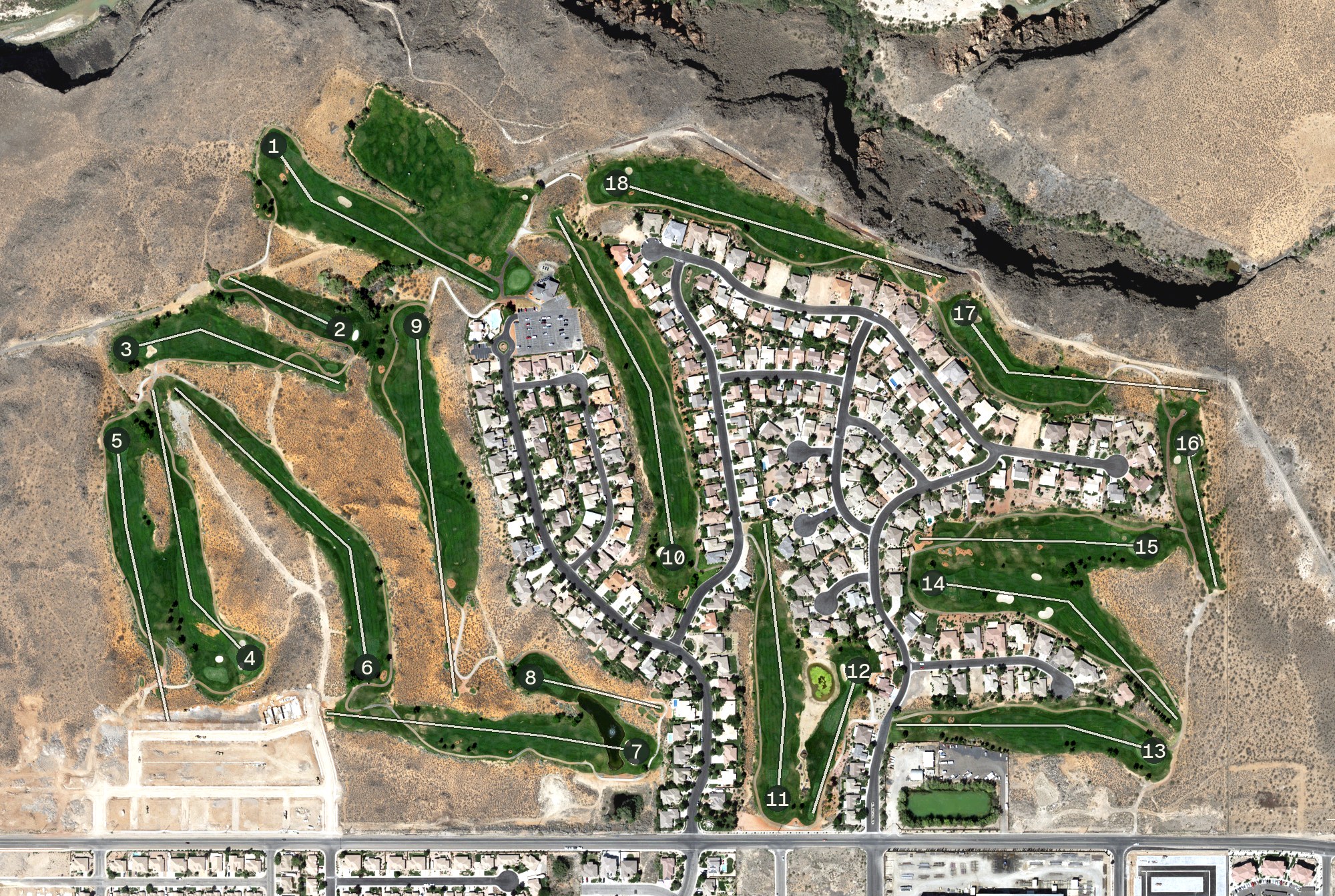 Aerial view of Sky Mountain Golf Course, UT