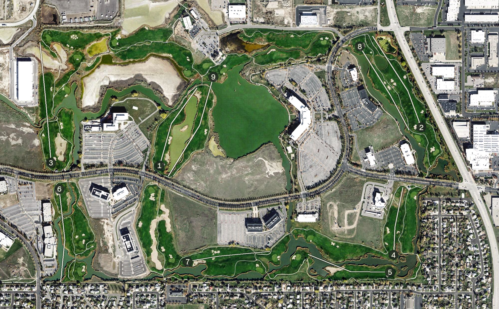 Aerial view of Stonebridge Golf Club, UT