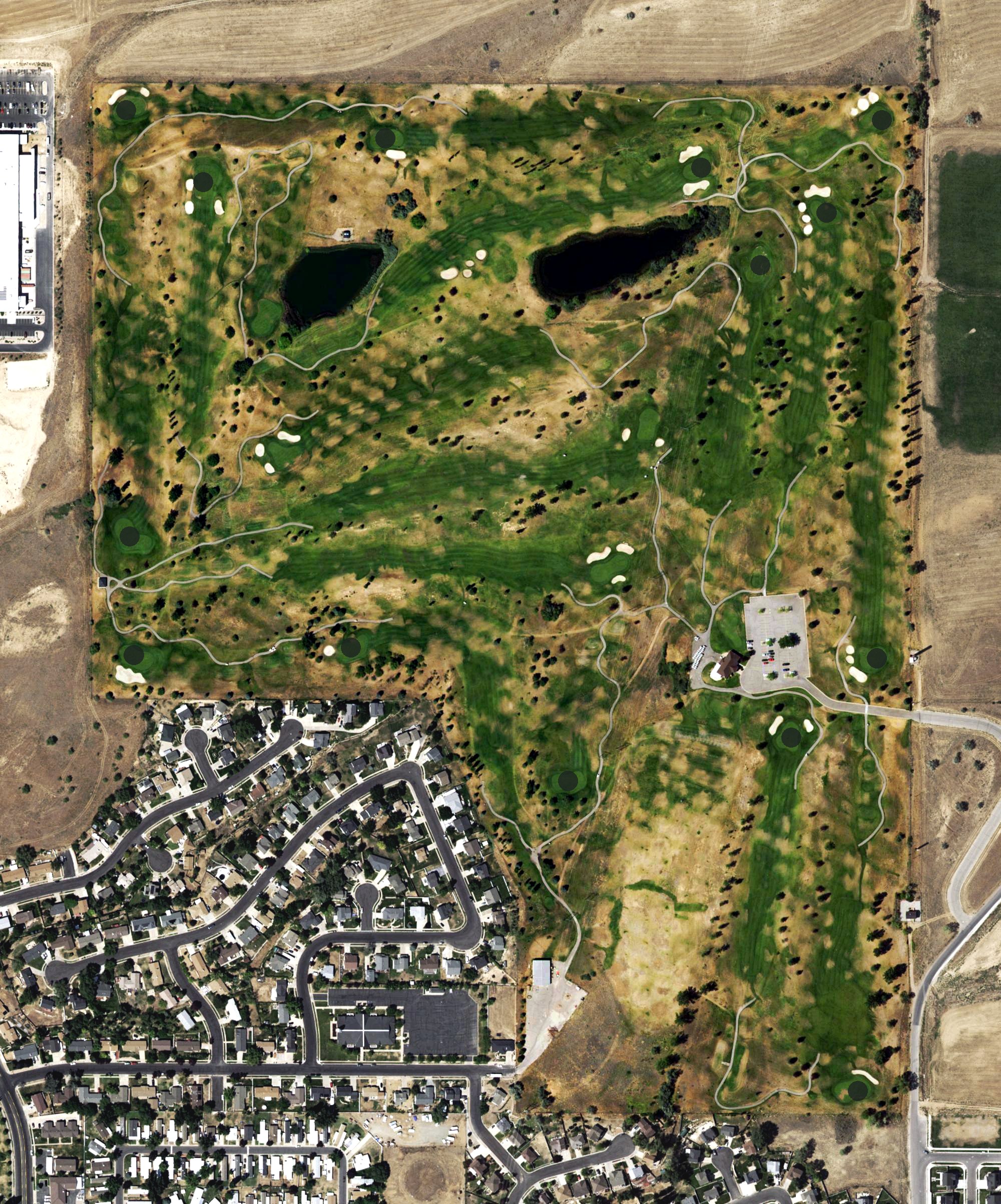 Aerial view of Sun Hills Golf Course, UT