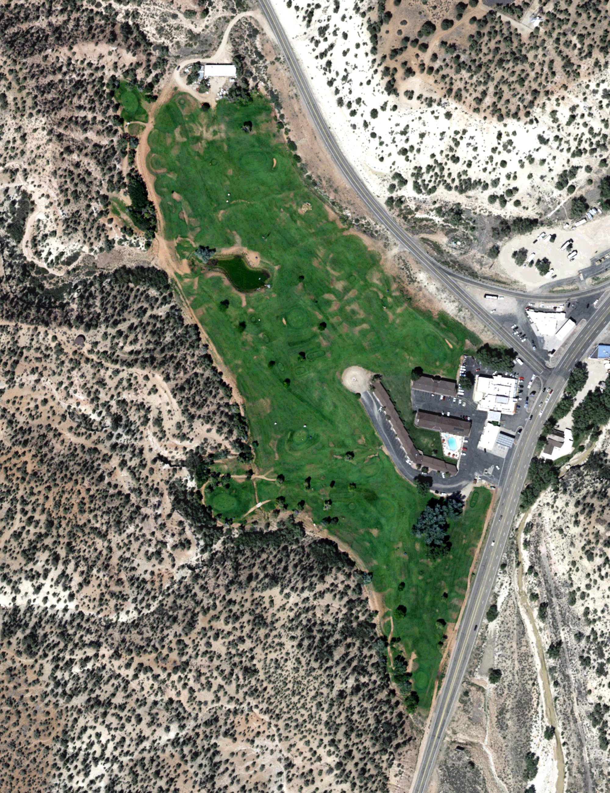 Aerial view of Thunderbird Golf Course, UT
